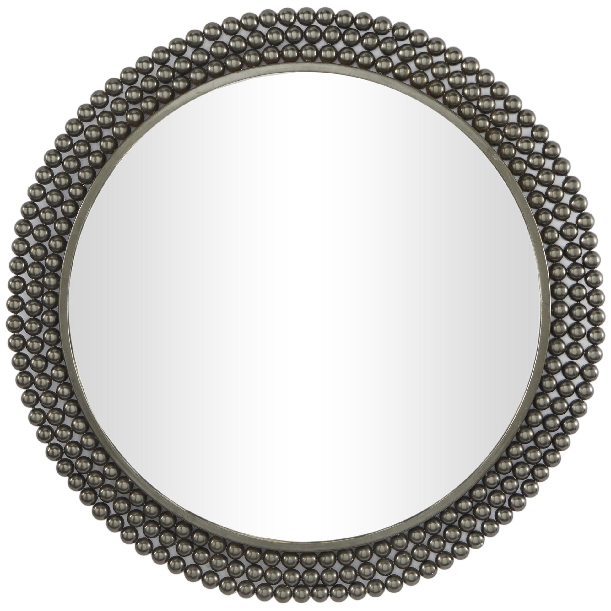 CosmoLiving by Cosmopolitan Metal Layered Beaded Room Wall Mirror