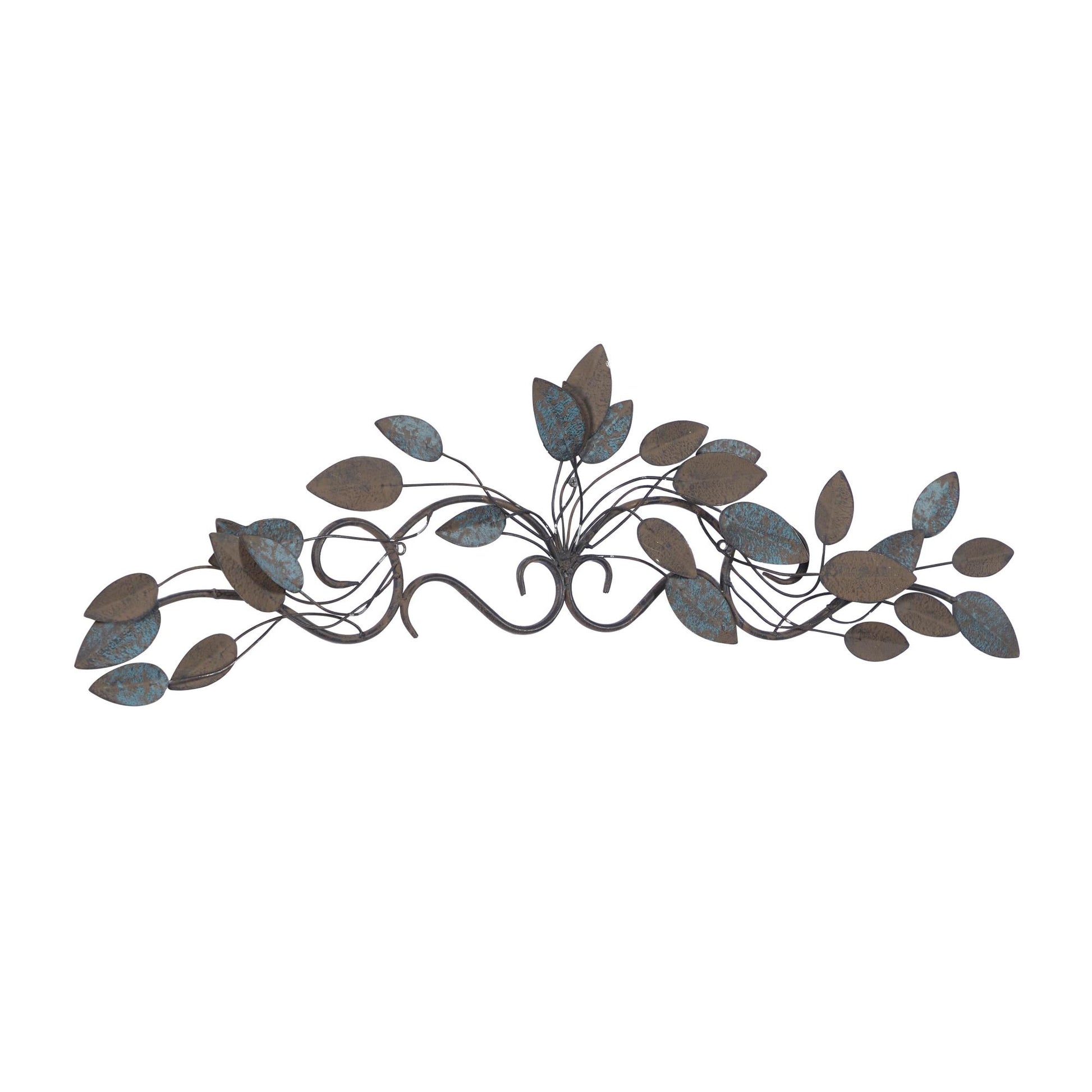 Leaf Metal Scroll Home Wall Decor 35" x 2" x 10"