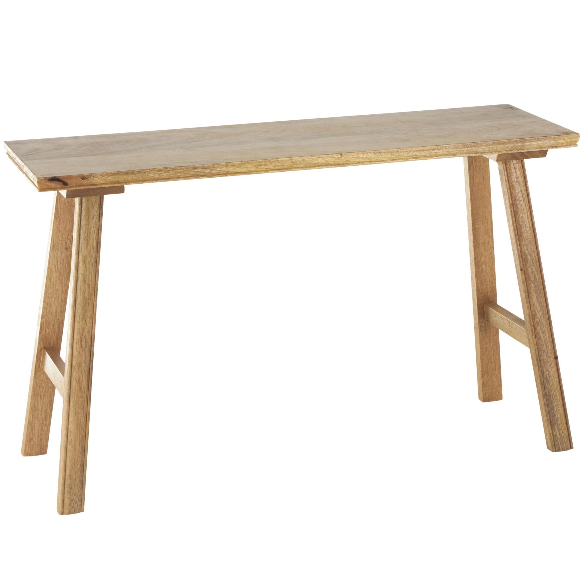 Brown Mango Wood Handmade Traditional Home Bench