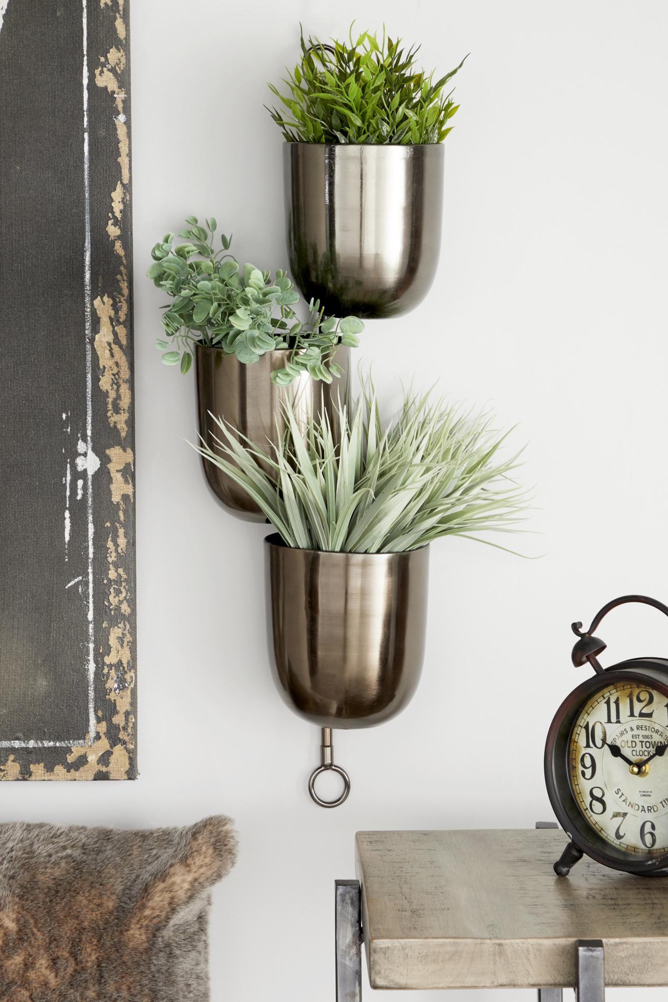 Metal Layered Indoor Outdoor Wall Planter