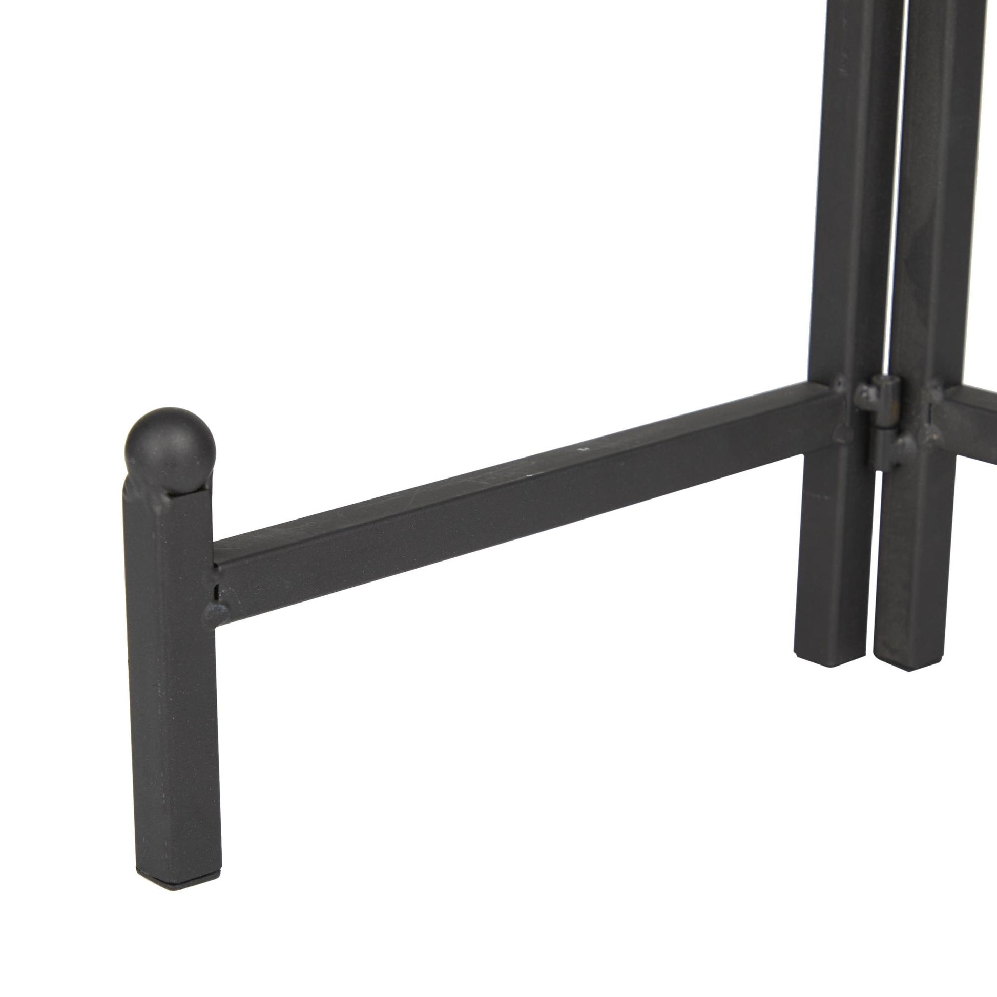 Black Metal Display Easel with Foldable Stand