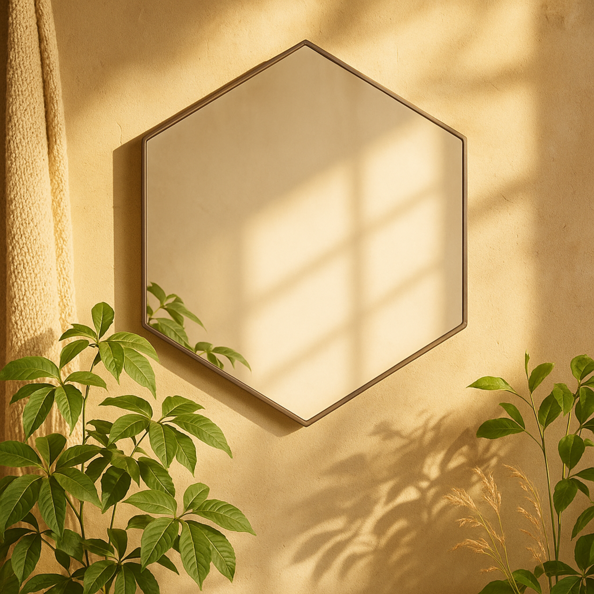 CosmoLiving by Cosmopolitan Wooden Room Wall Mirror with Thin Frame