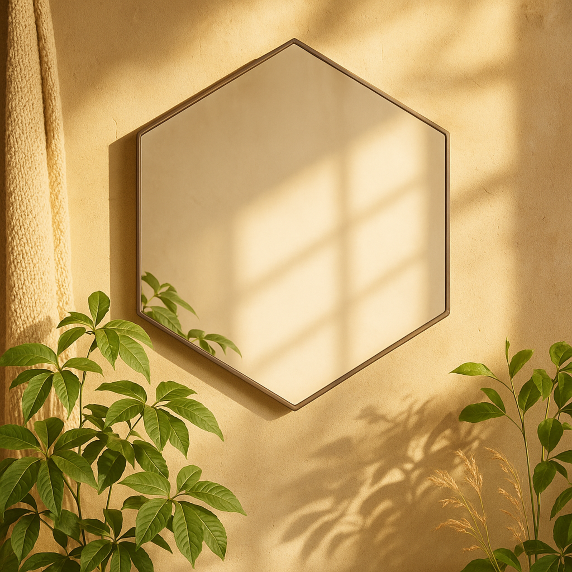 CosmoLiving by Cosmopolitan Wooden Room Wall Mirror with Thin Frame