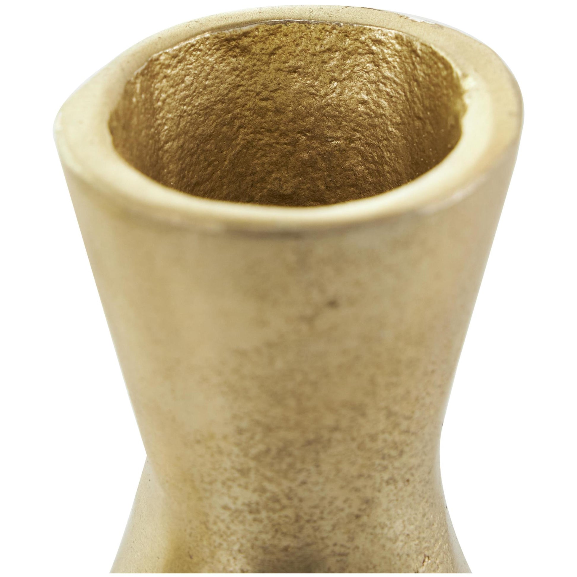 CosmoLiving by Cosmopolitan Set of 3 Aluminum Metal Decorative Vase with Varying Shapes