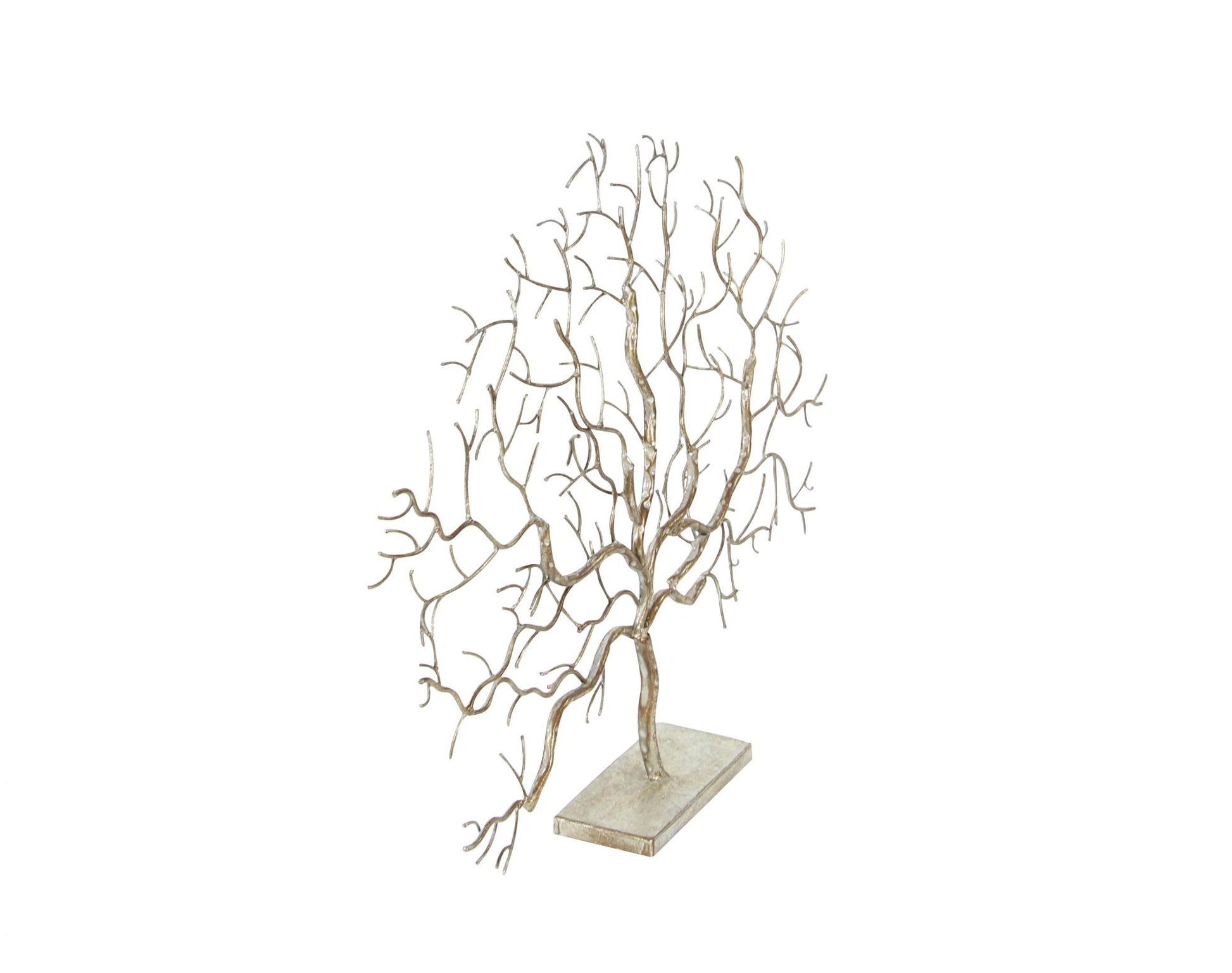 Tree Silver Metal Decorative Sculpture