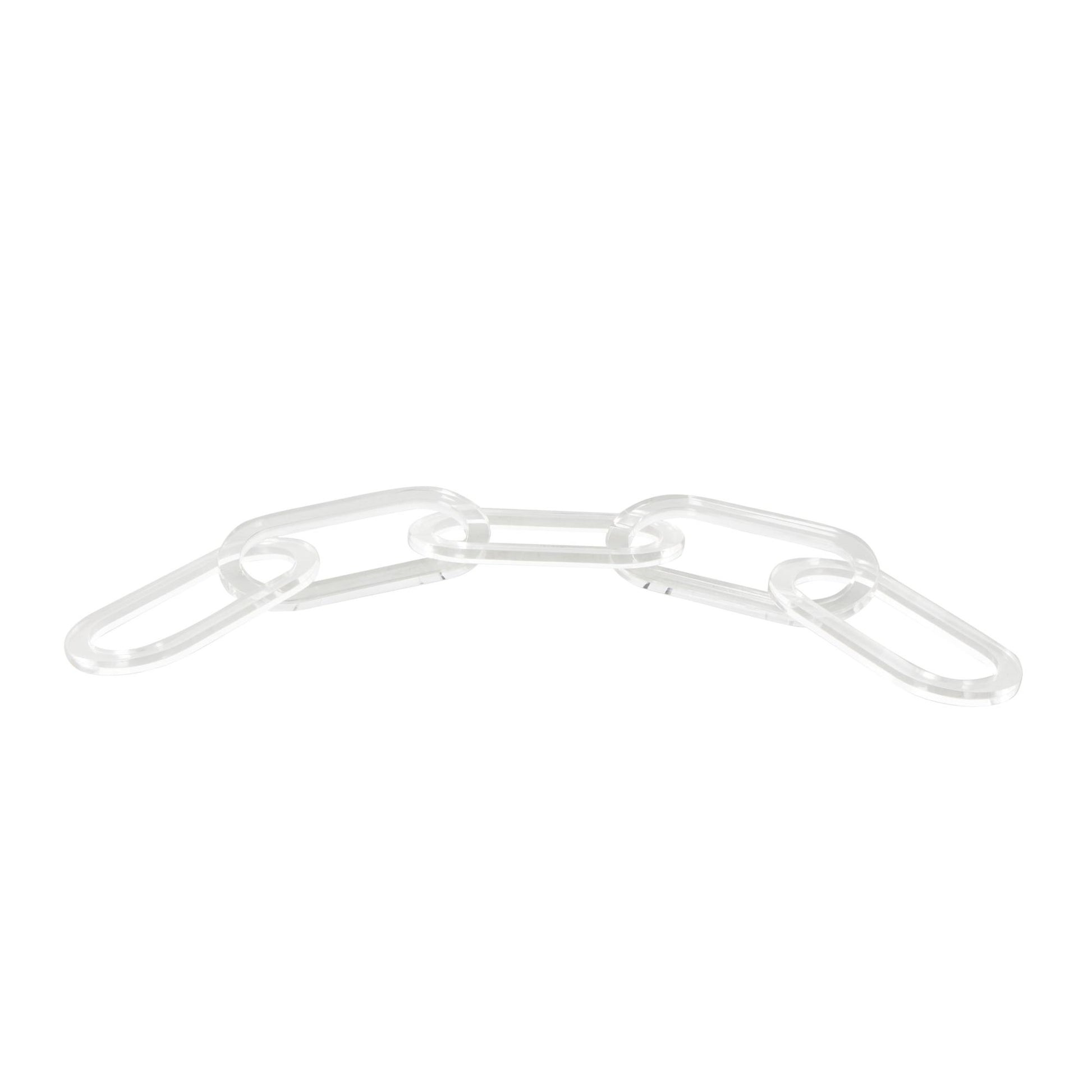 Chain Clear Acrylic Plastic Decorative Sculpture