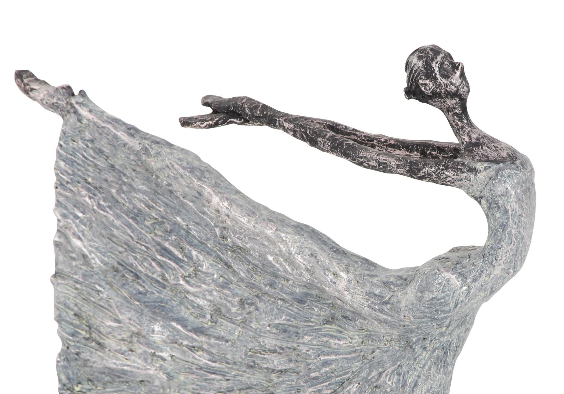 Dancer Gray Polystone Decorative Sculpture