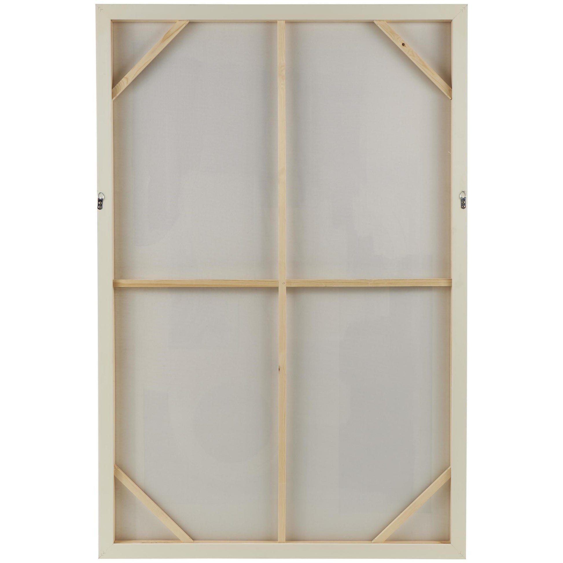 Geometric Canvas Textured Living Room Framed Wall Art with Various Shapes and White Accents