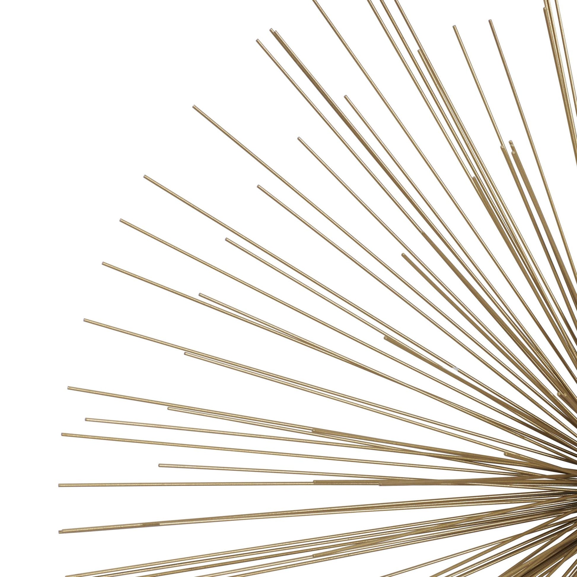 Starburst Gold Metal Large 3D Home Wall Decor