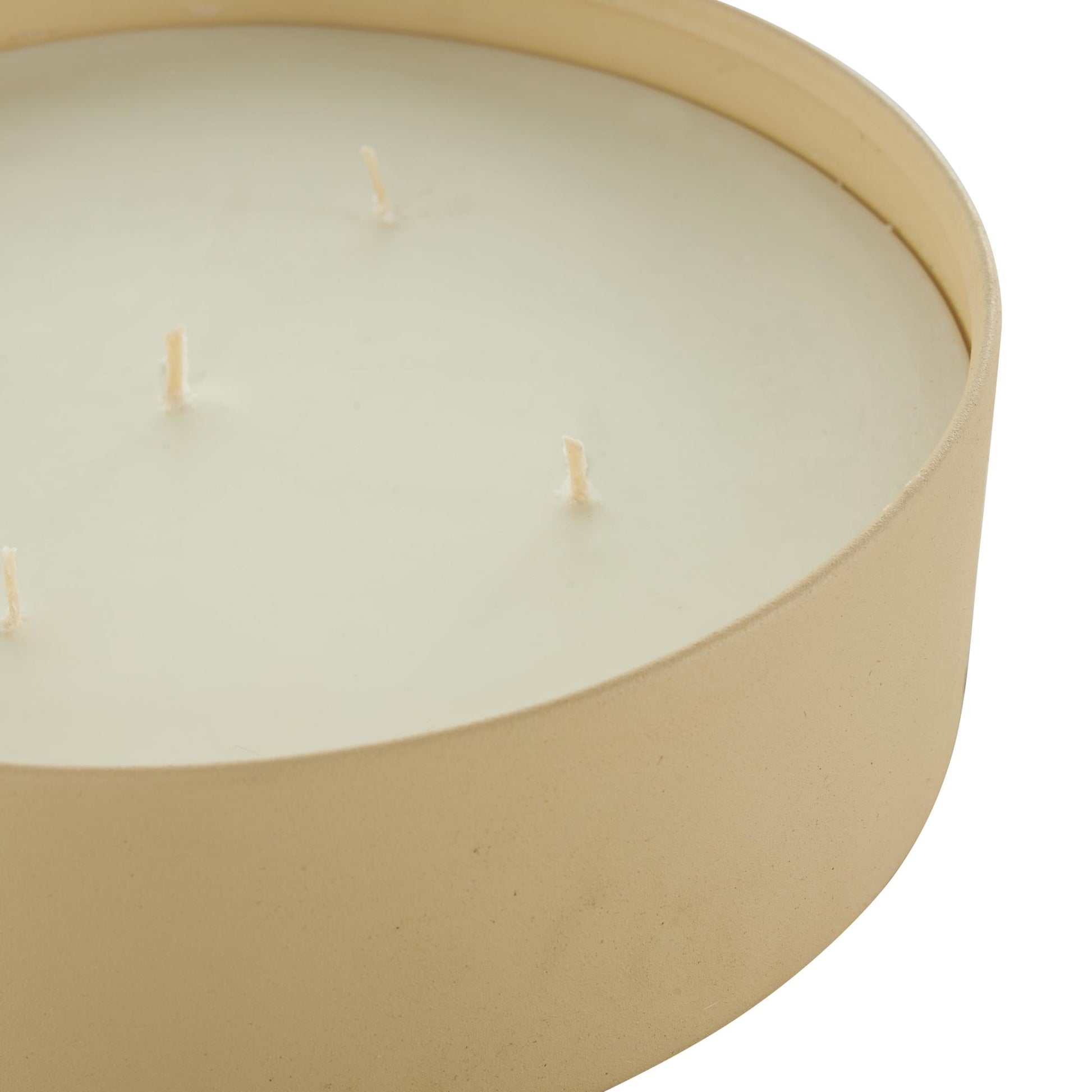 Metal Pink Blush & Poppy Scented Textured 59oz 5 Wick Decorative Candle with White Wax