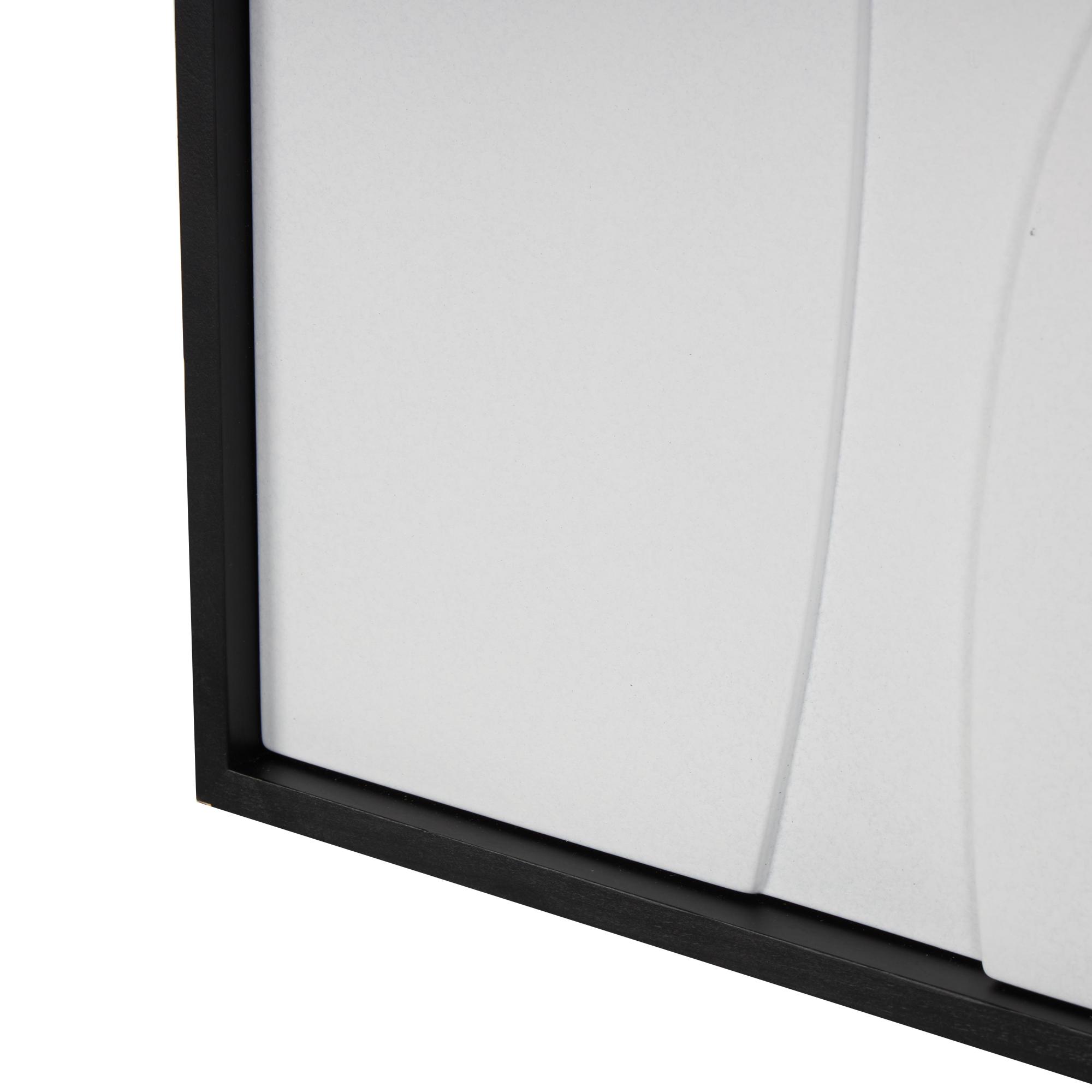 Geometric Wood Home Wall Decor with Brown Wooden Frame 24" x 2" x 30"