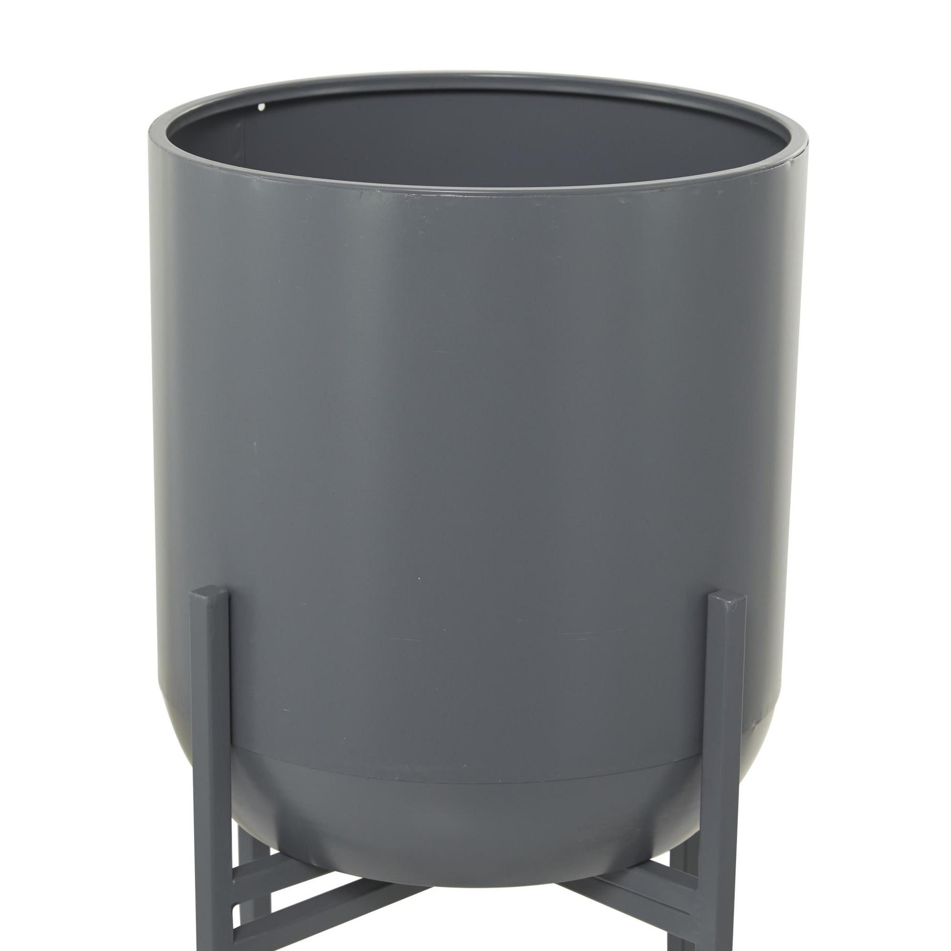 CosmoLiving by Cosmopolitan Metal Matte Dome Indoor Outdoor Planter with Removable Stand