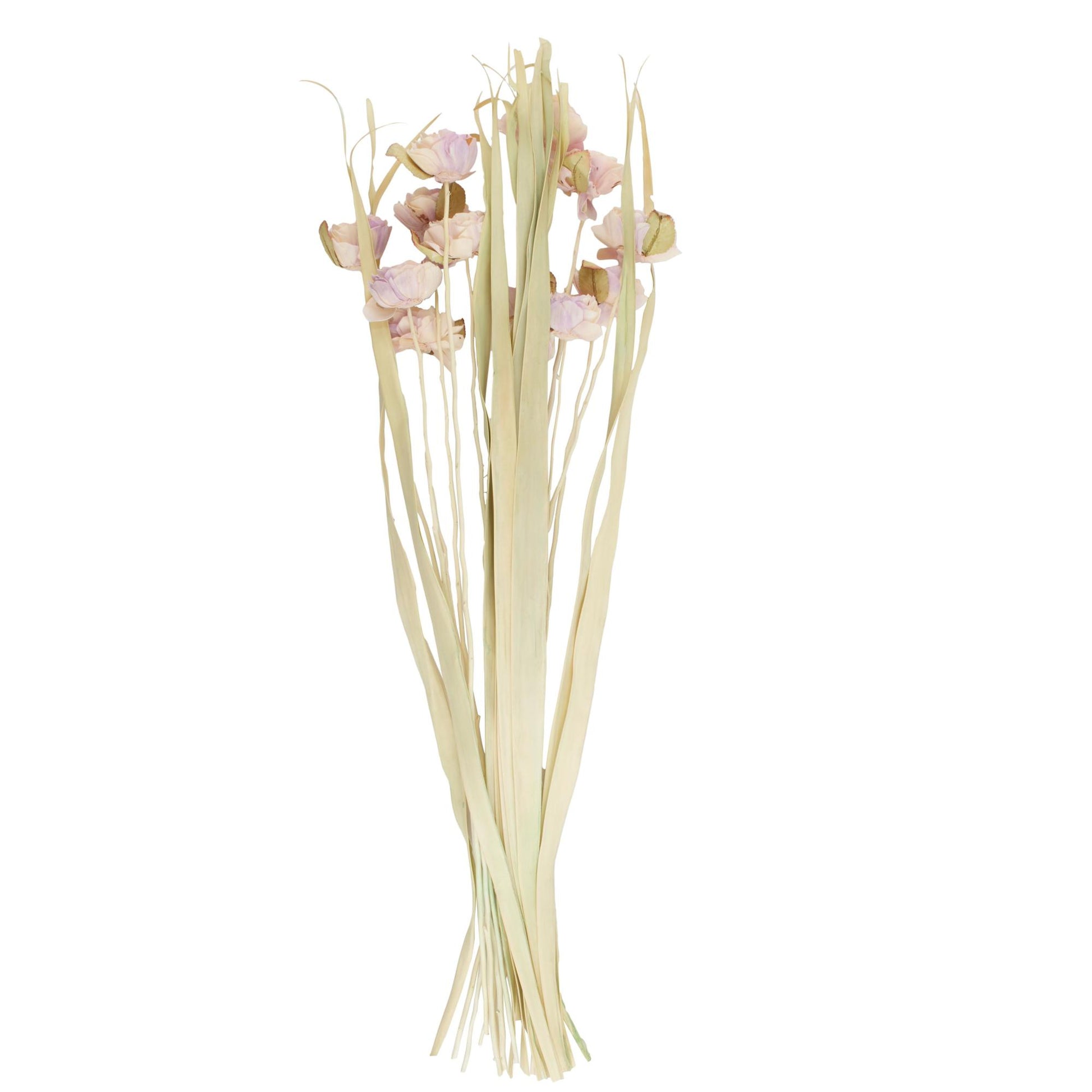 Pink Dried Plant Tall Home Decor Natural Foliage with Pink Petals