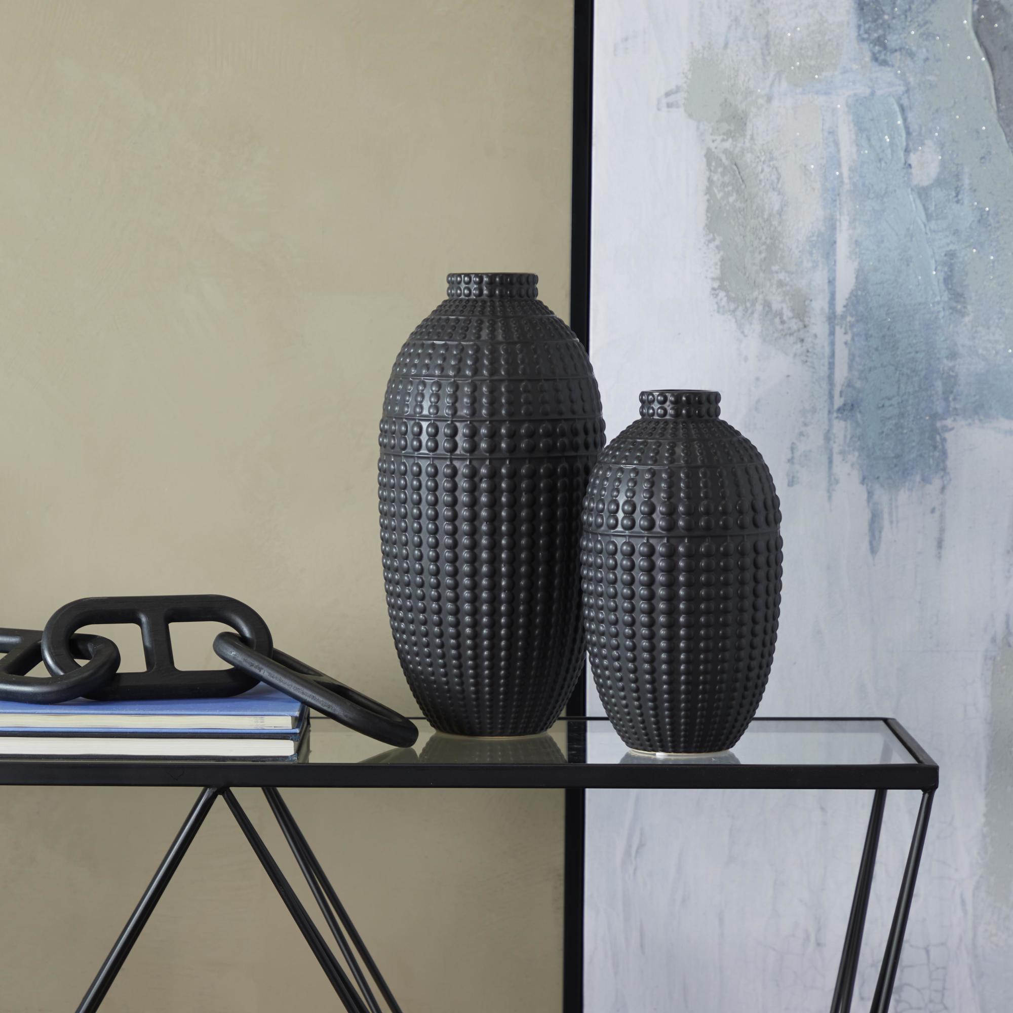Set of 2 Ceramic Decorative Vase