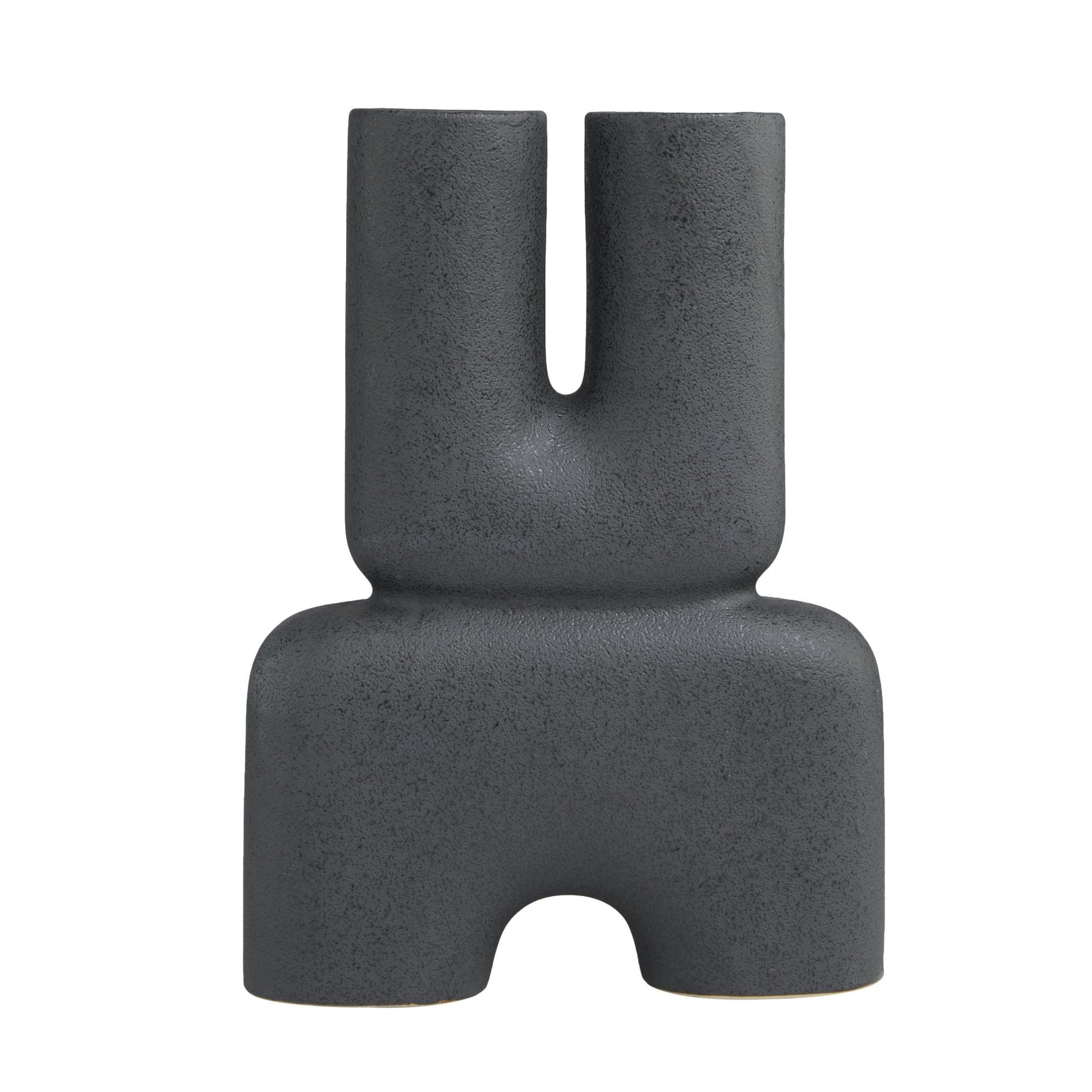 Abstract Ceramic U-Shaped Decorative Vase