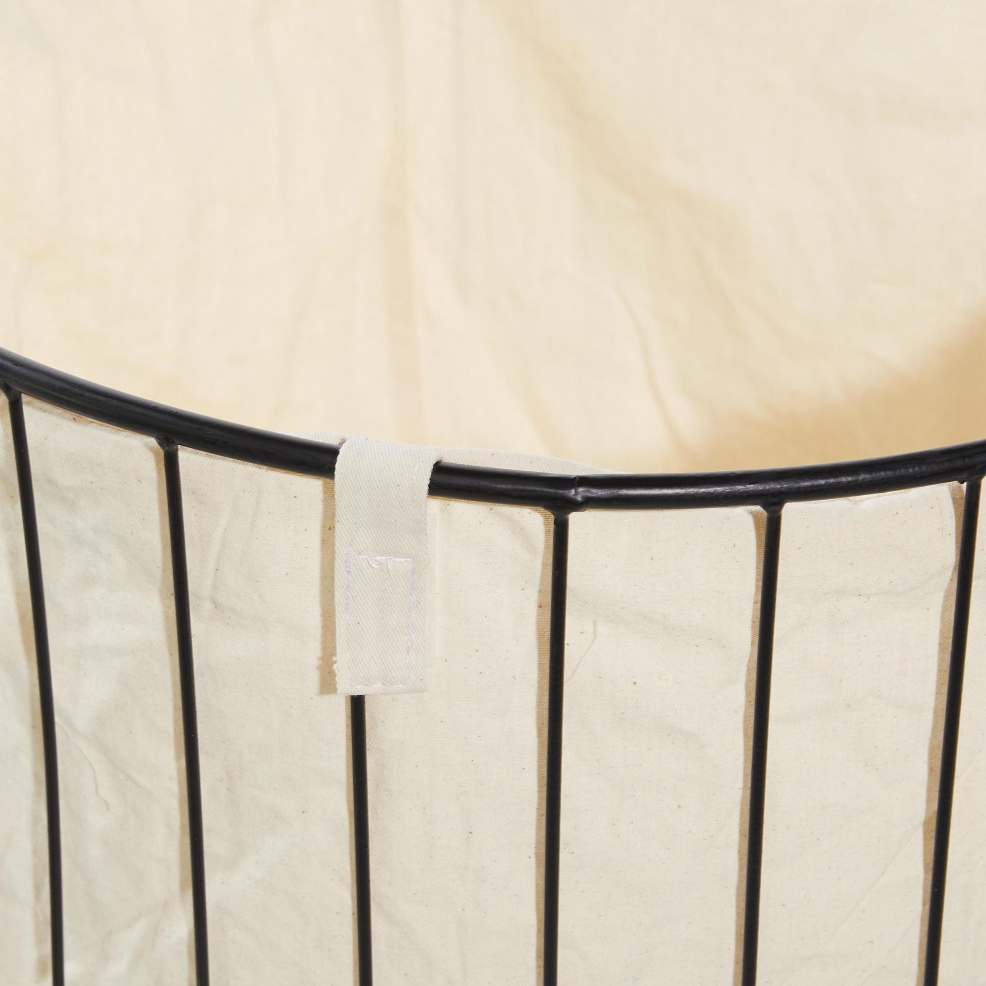 Black Metal Deep Set Wire Basket Mobile Storage Cart with Wheels