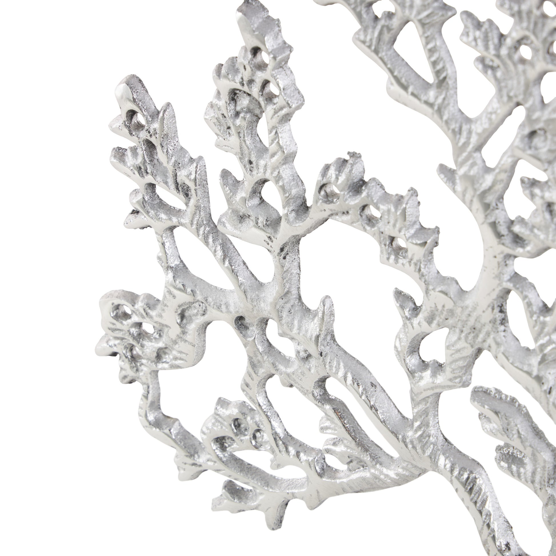Tree Silver Aluminum Metal Decorative Sculpture