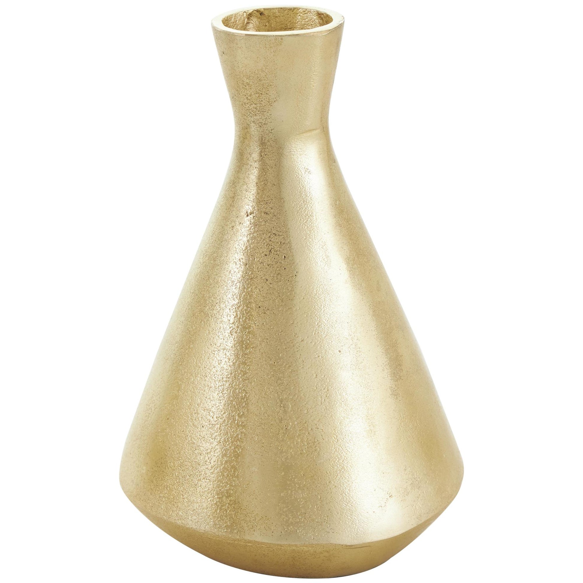 CosmoLiving by Cosmopolitan Set of 3 Aluminum Metal Decorative Vase with Varying Shapes