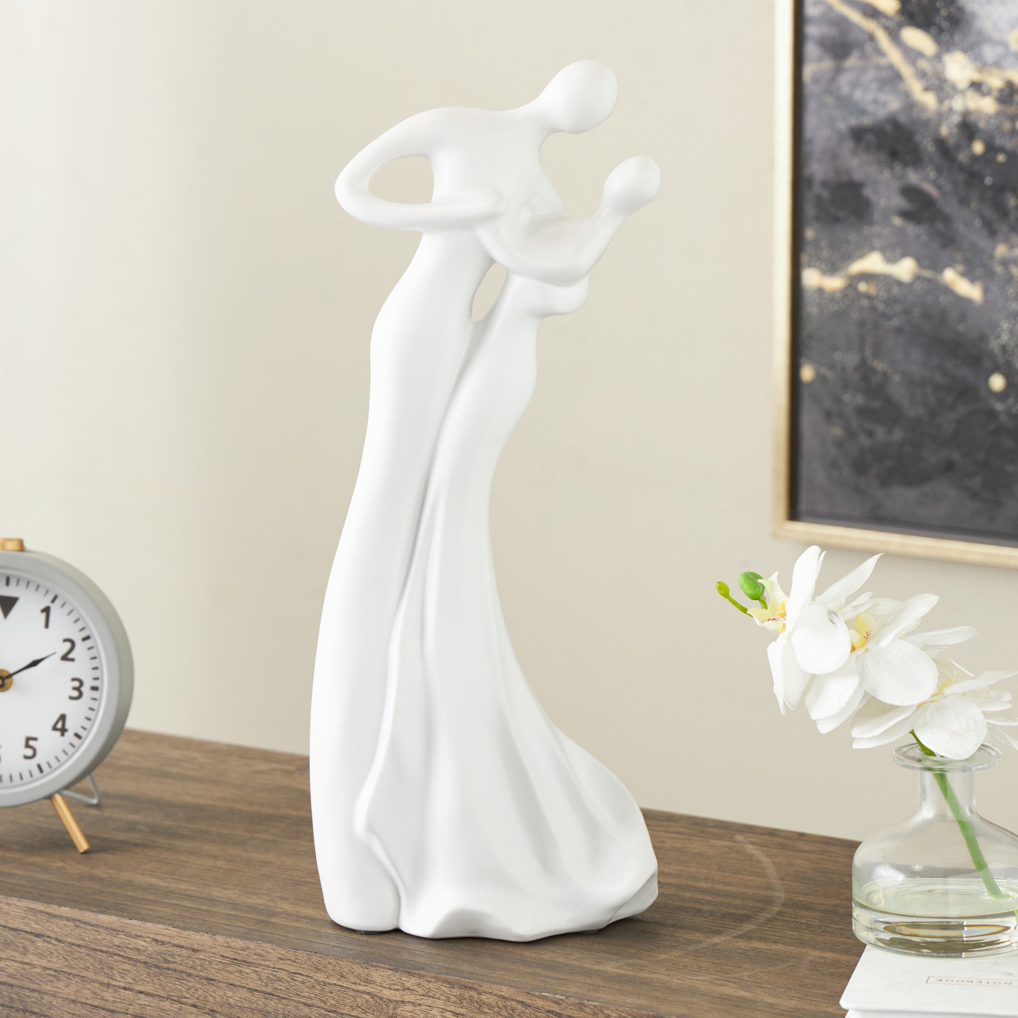 People Ceramic Dancing Decorative Sculpture