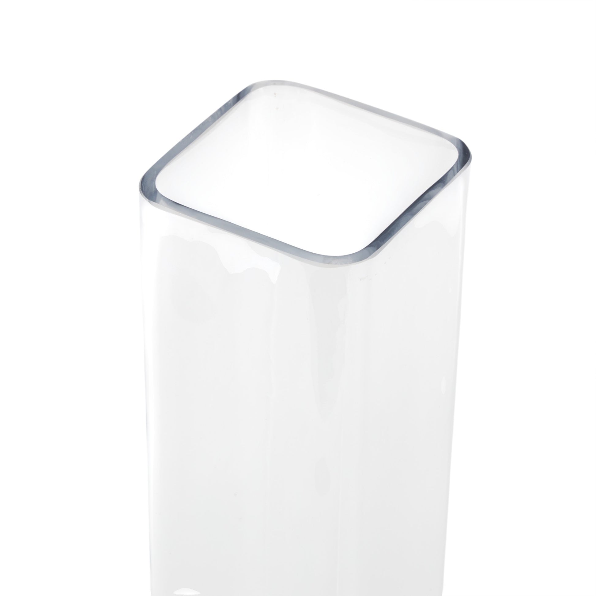 Clear Glass Tall Decorative Vase