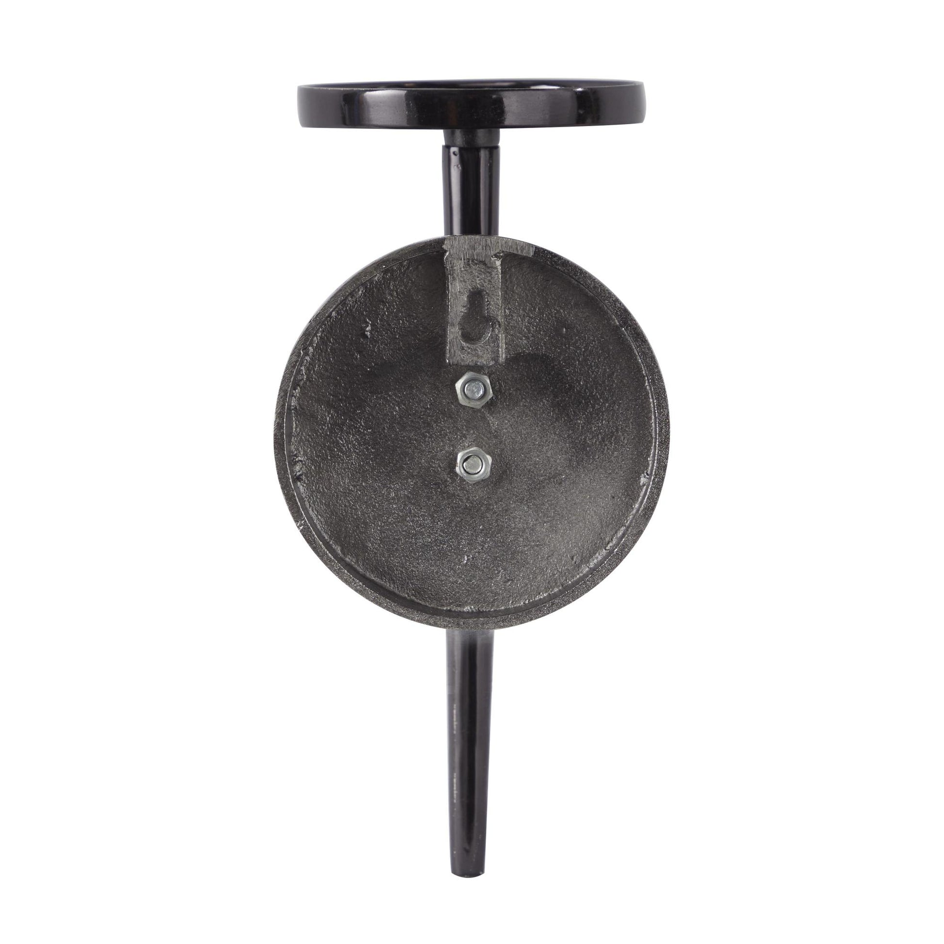 Aluminum Metal Single Candle Indoor Outdoor Wall Sconce with Glass Holder