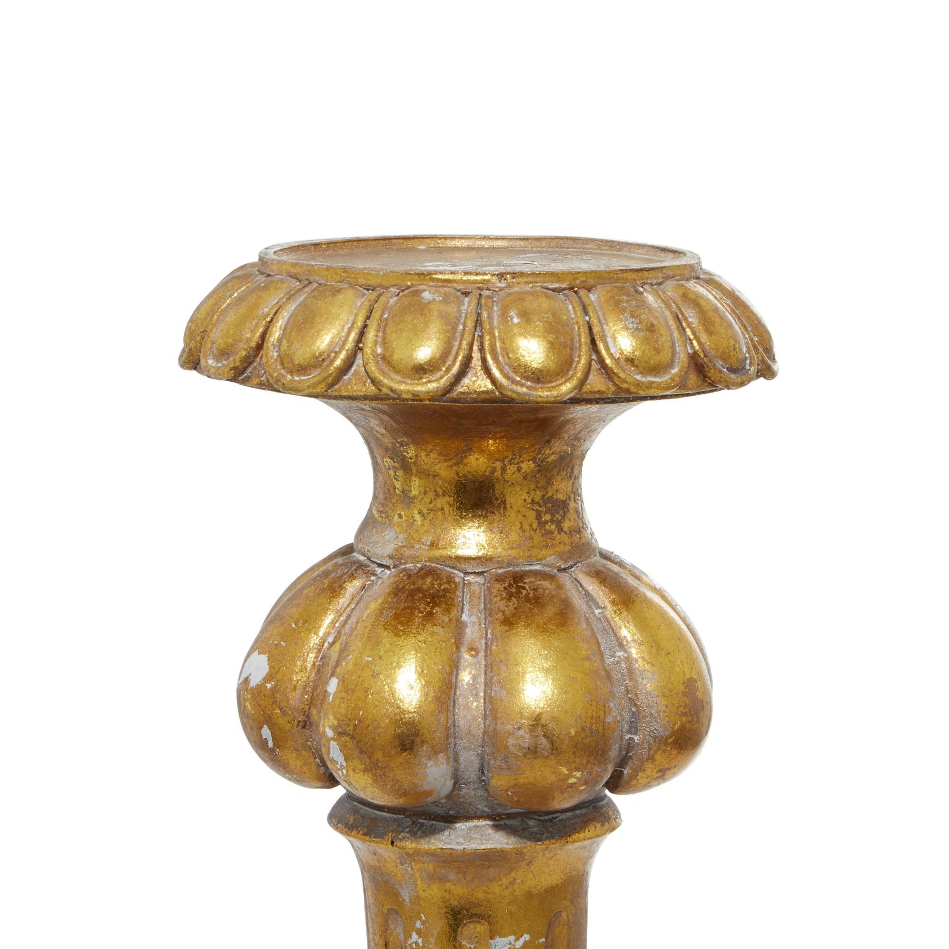 Gold Polystone Tall Standing Decorative Candle Holder