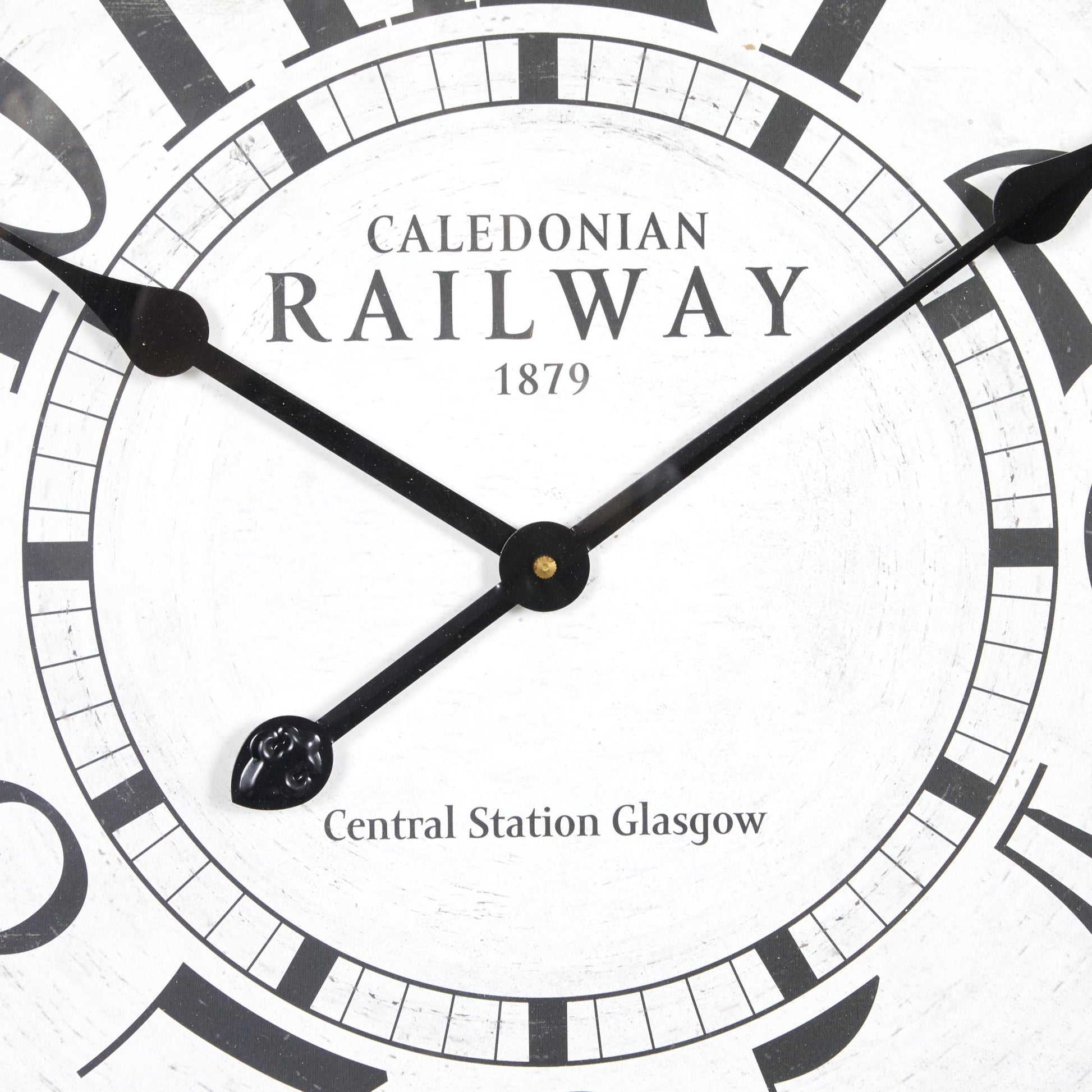 White Wooden Decorative Wall Clock