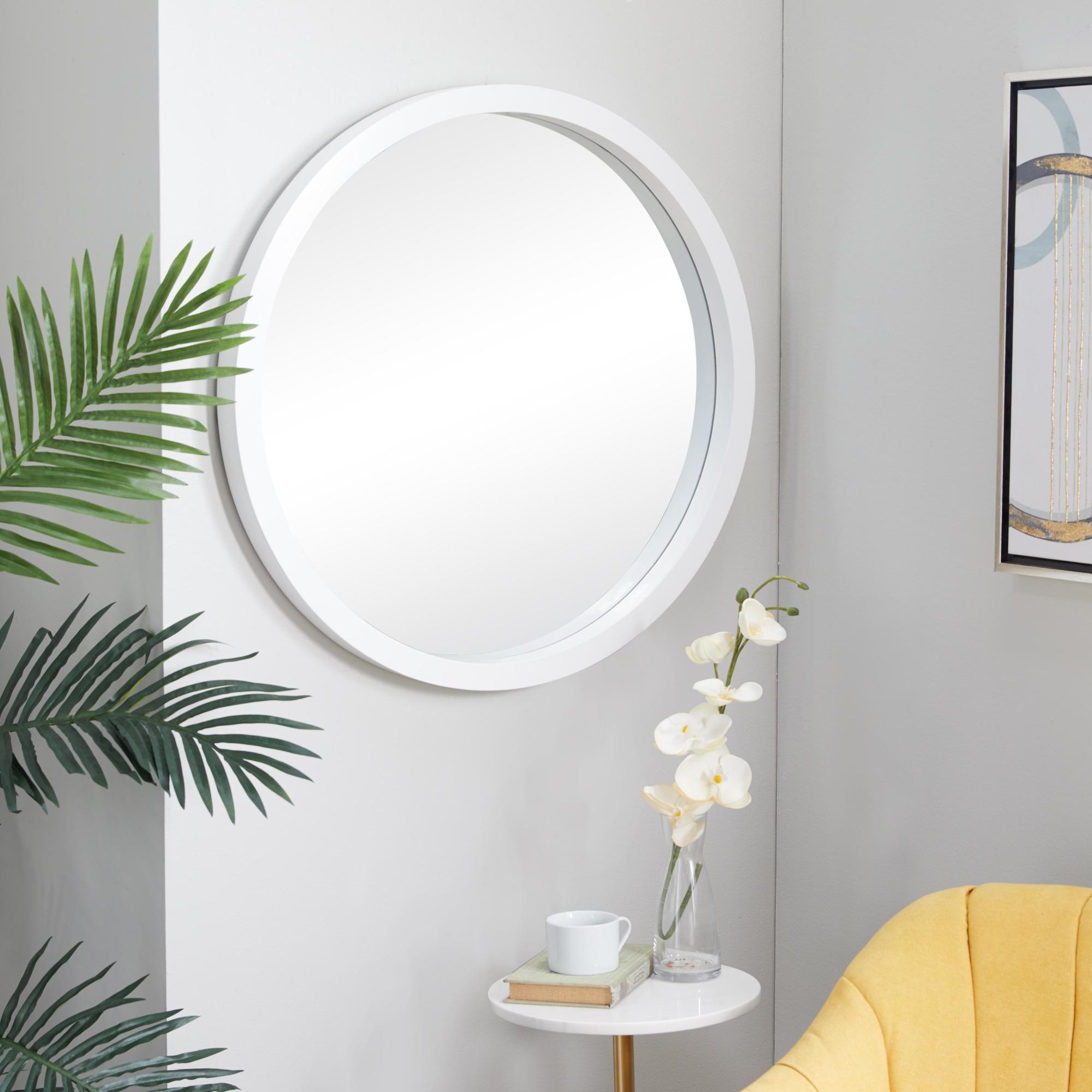 Wooden Room Wall Mirror with Thin Frame