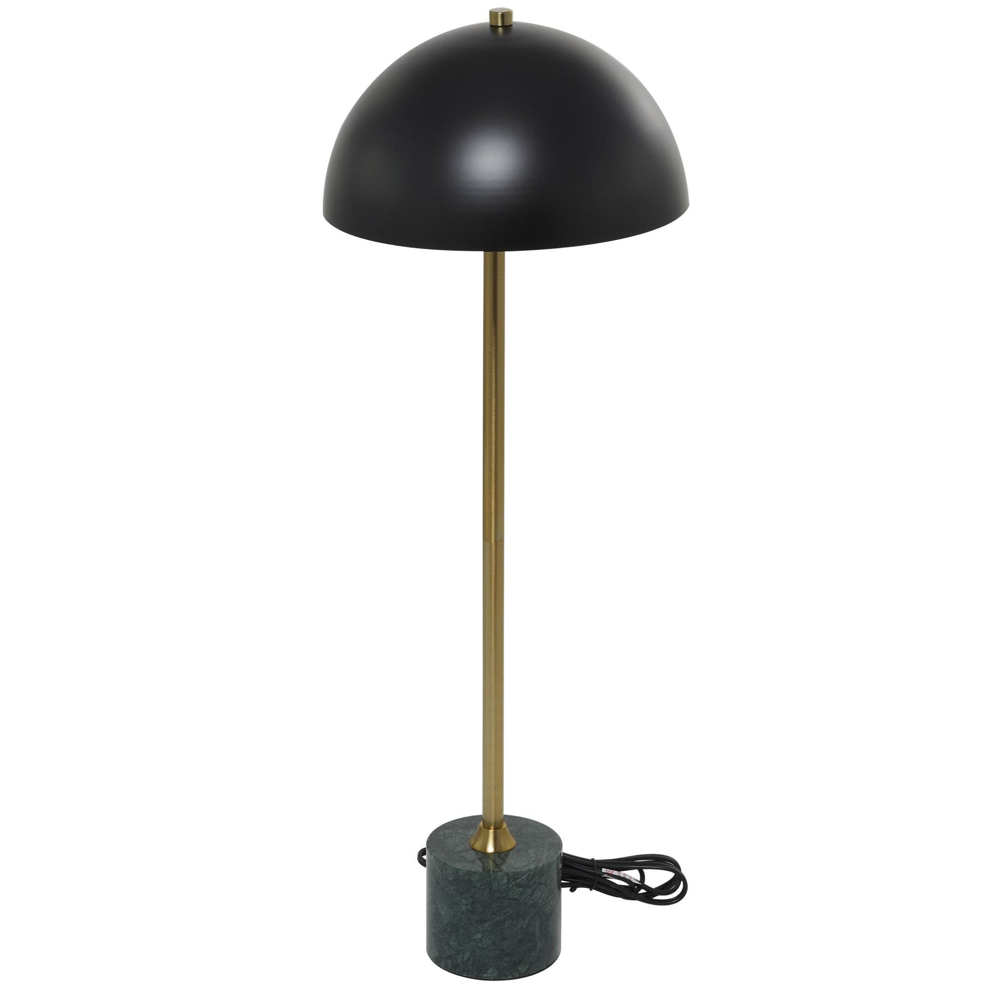 Metal Umbrella Style Room Desk Lamp with Black Marble Base