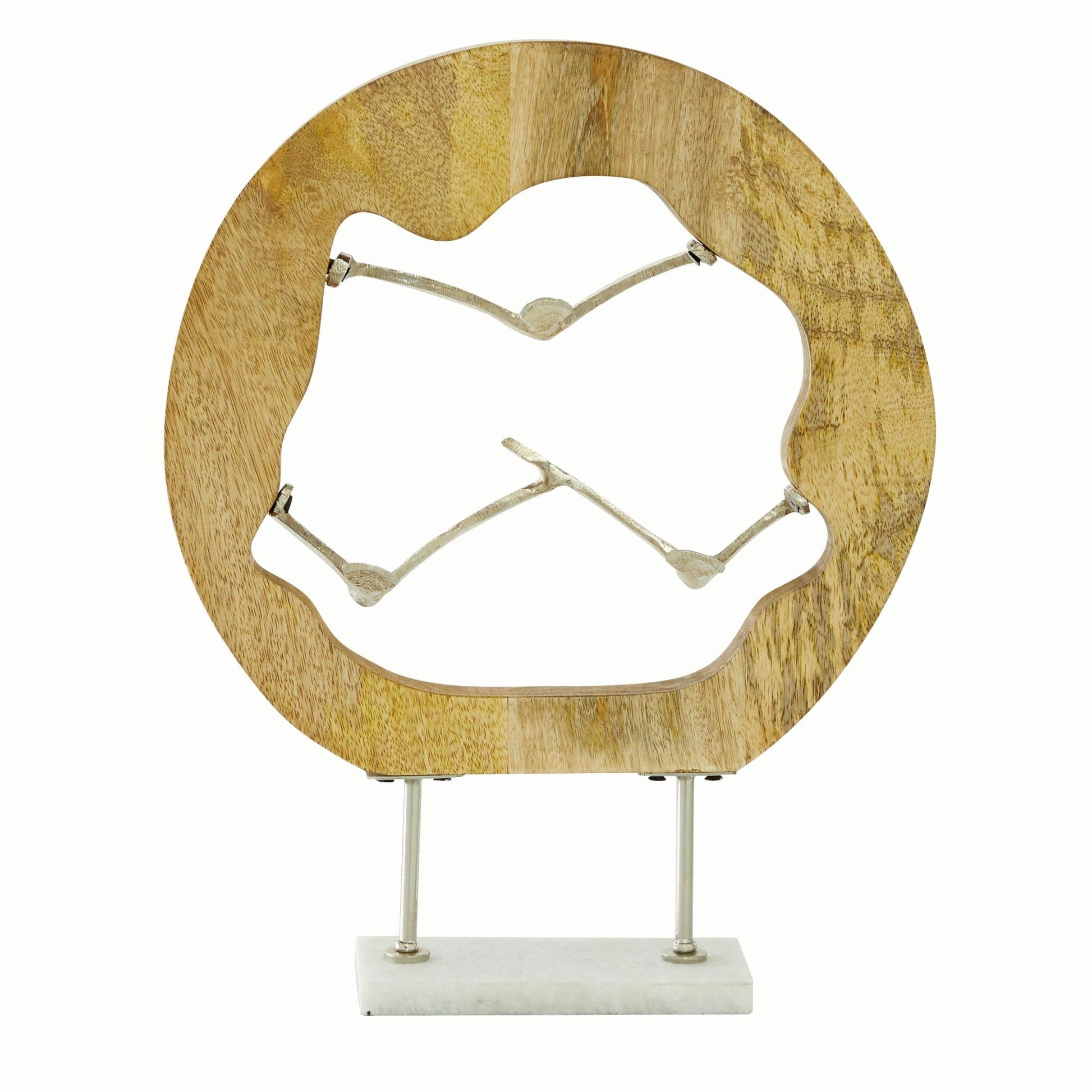 Bird Brown Aluminum Metal Decorative Sculpture