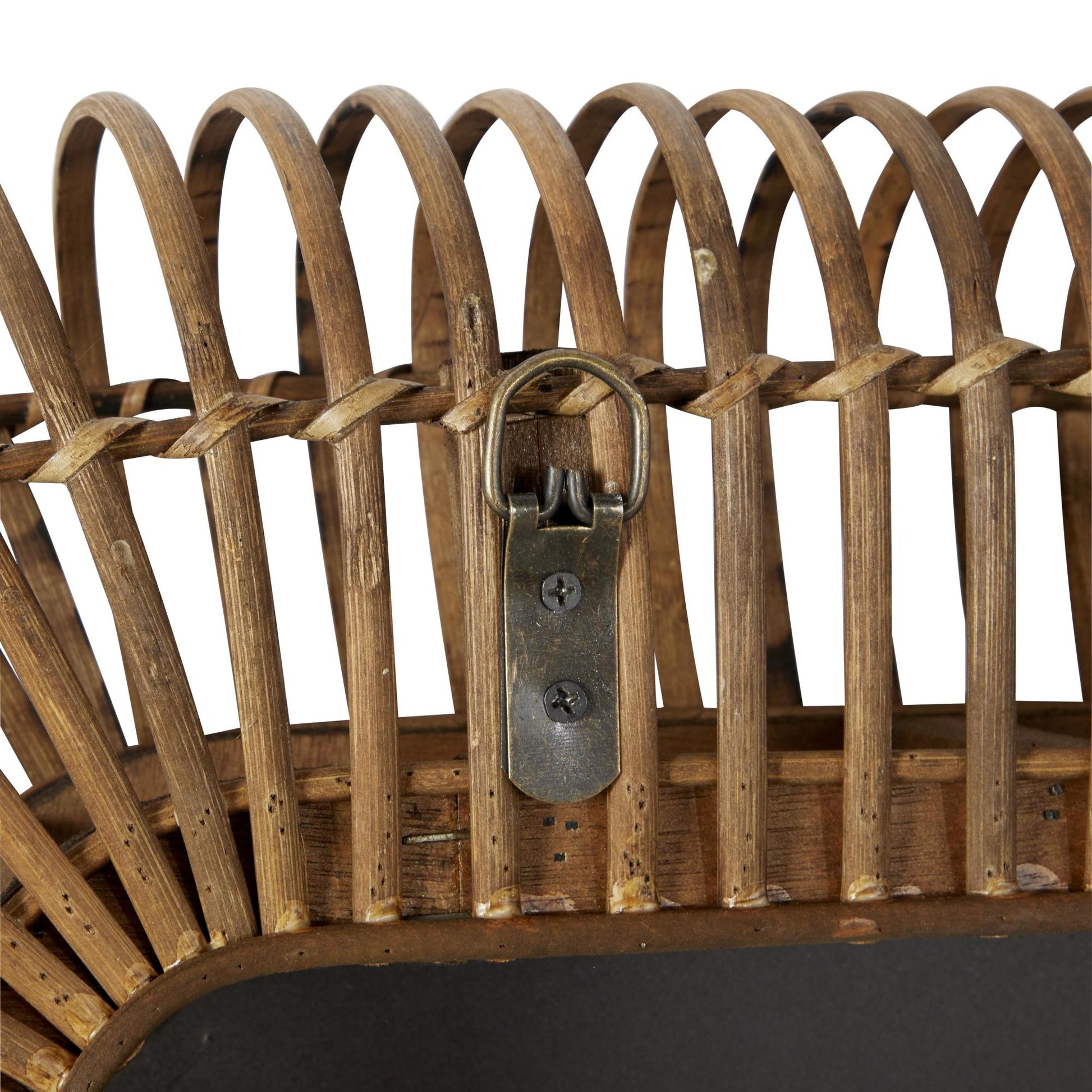 Tribal Brown Wood Handmade Woven Room Wall Mirror