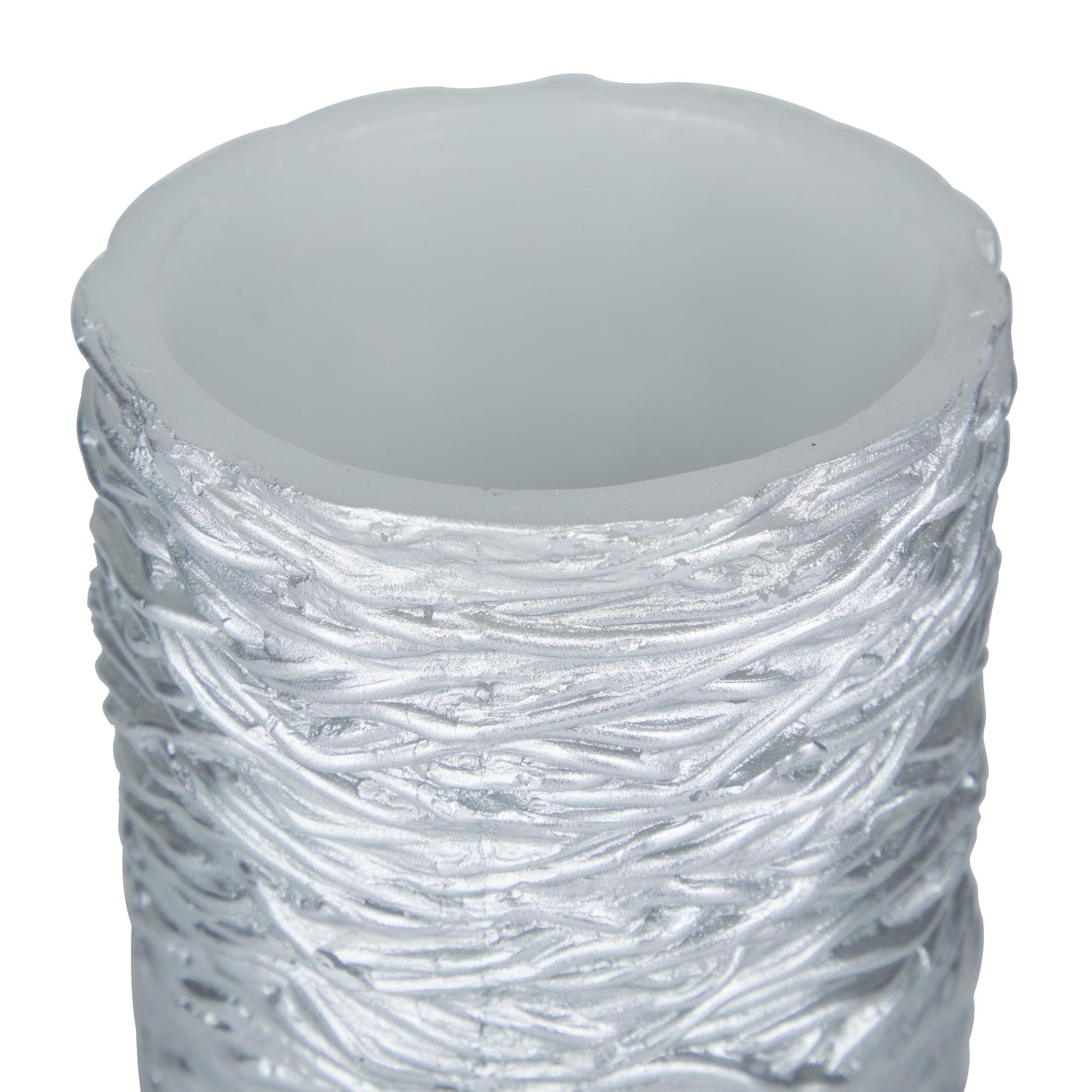 Set of 3 Wax Textured Indoor Outdoor Flameless Candle with Remote Control