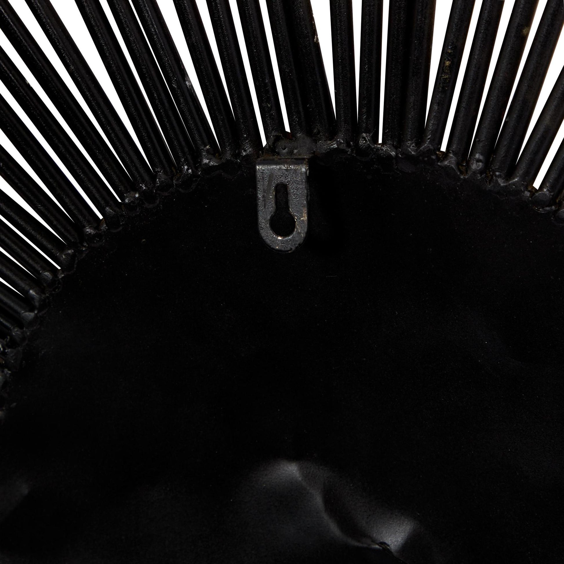 Sunburst Copper Metal Home Wall Decor with Cream Capiz Shell Center