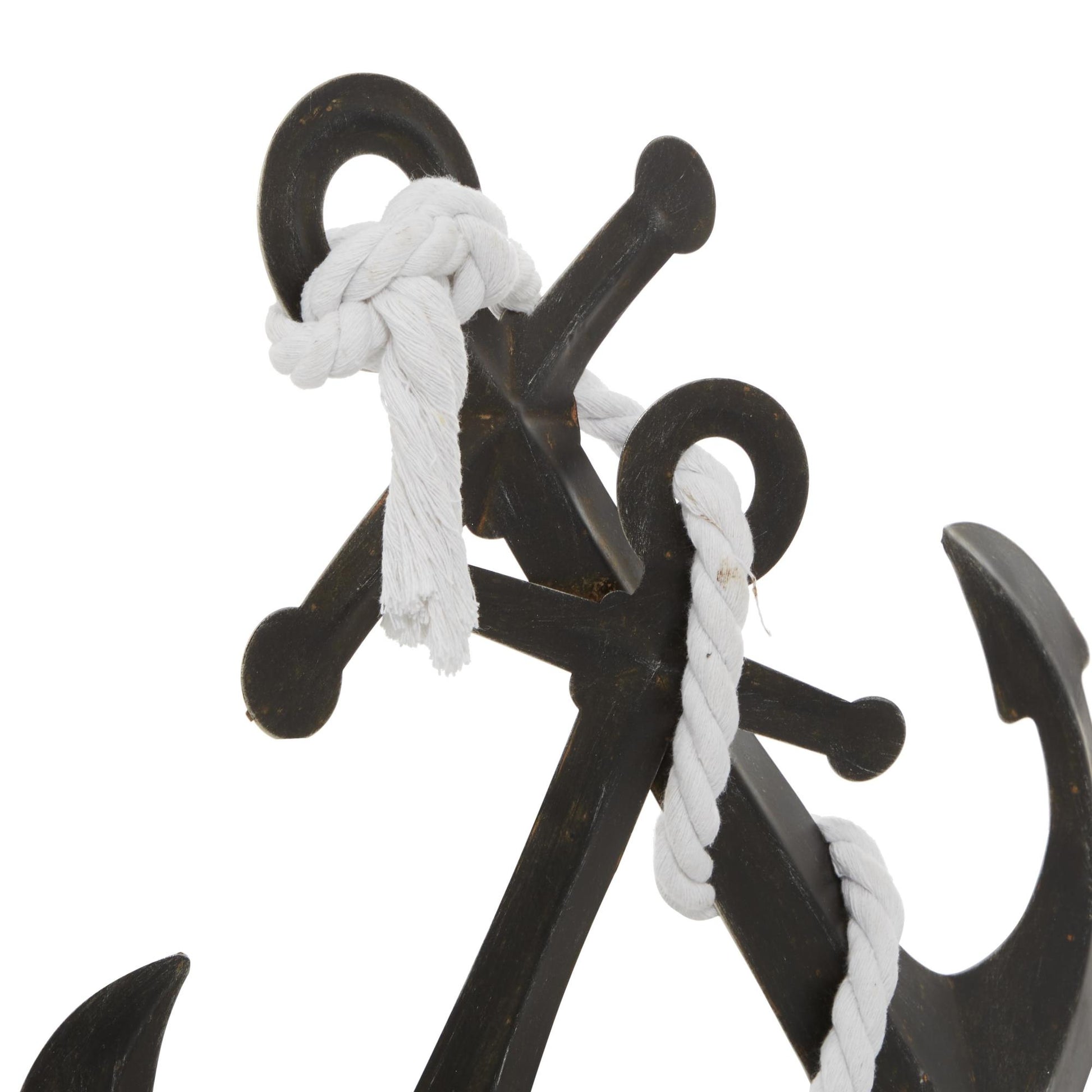 Anchor Black Metal Decorative Sculpture