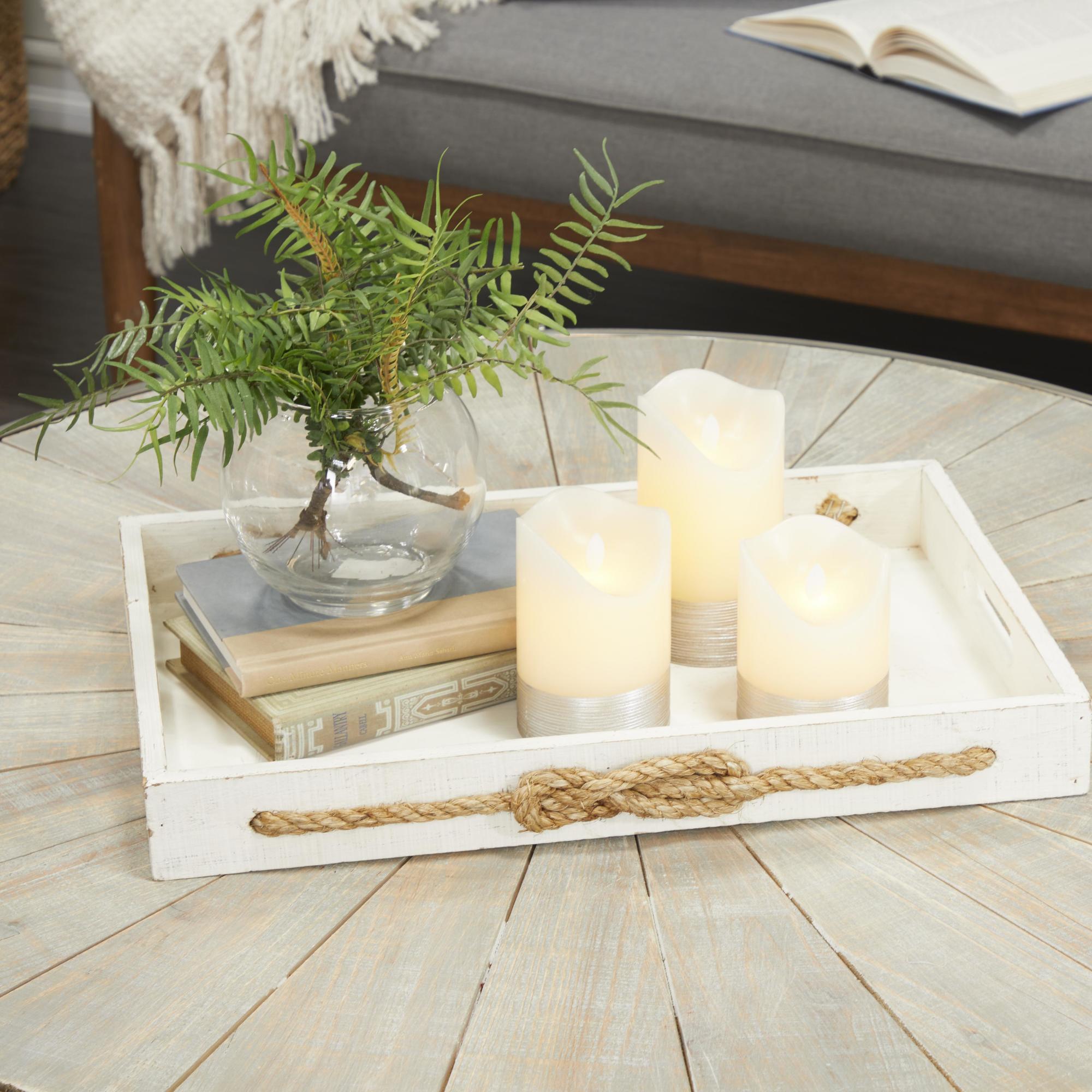 Set of 3 Wax Indoor Outdoor Flameless Candle with Remote Control