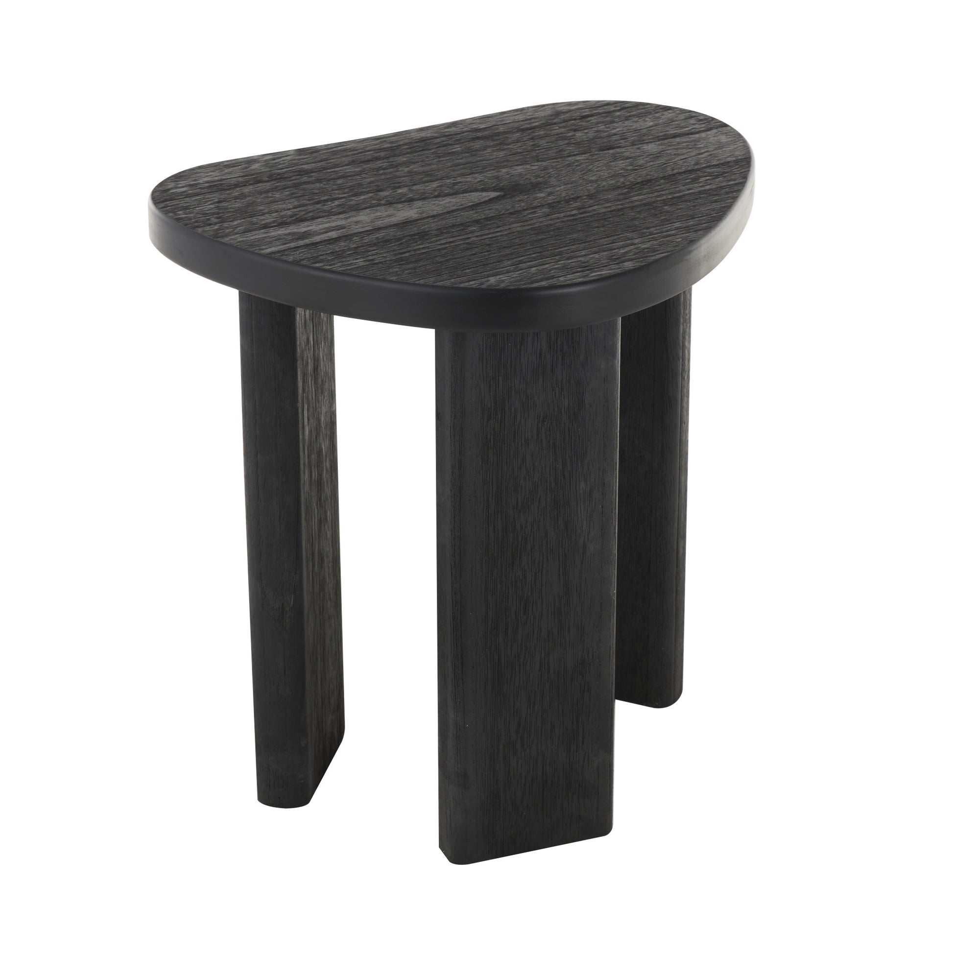 Black Wood Handmade Heart Inspired Side End Accent Table