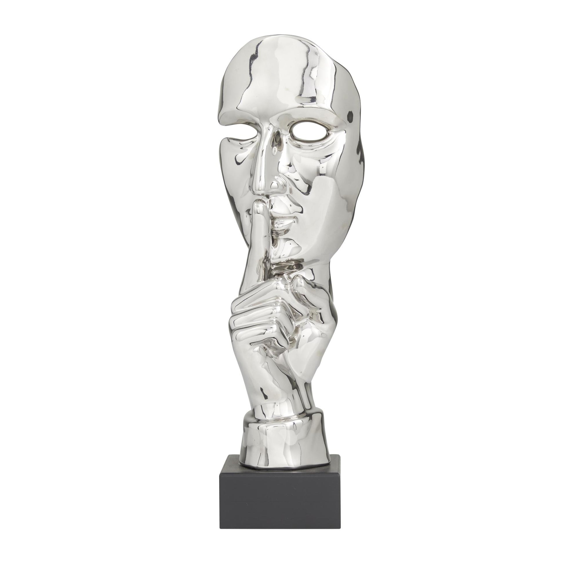 Mask Porcelain Ceramic Quiet Gesture Decorative Sculpture