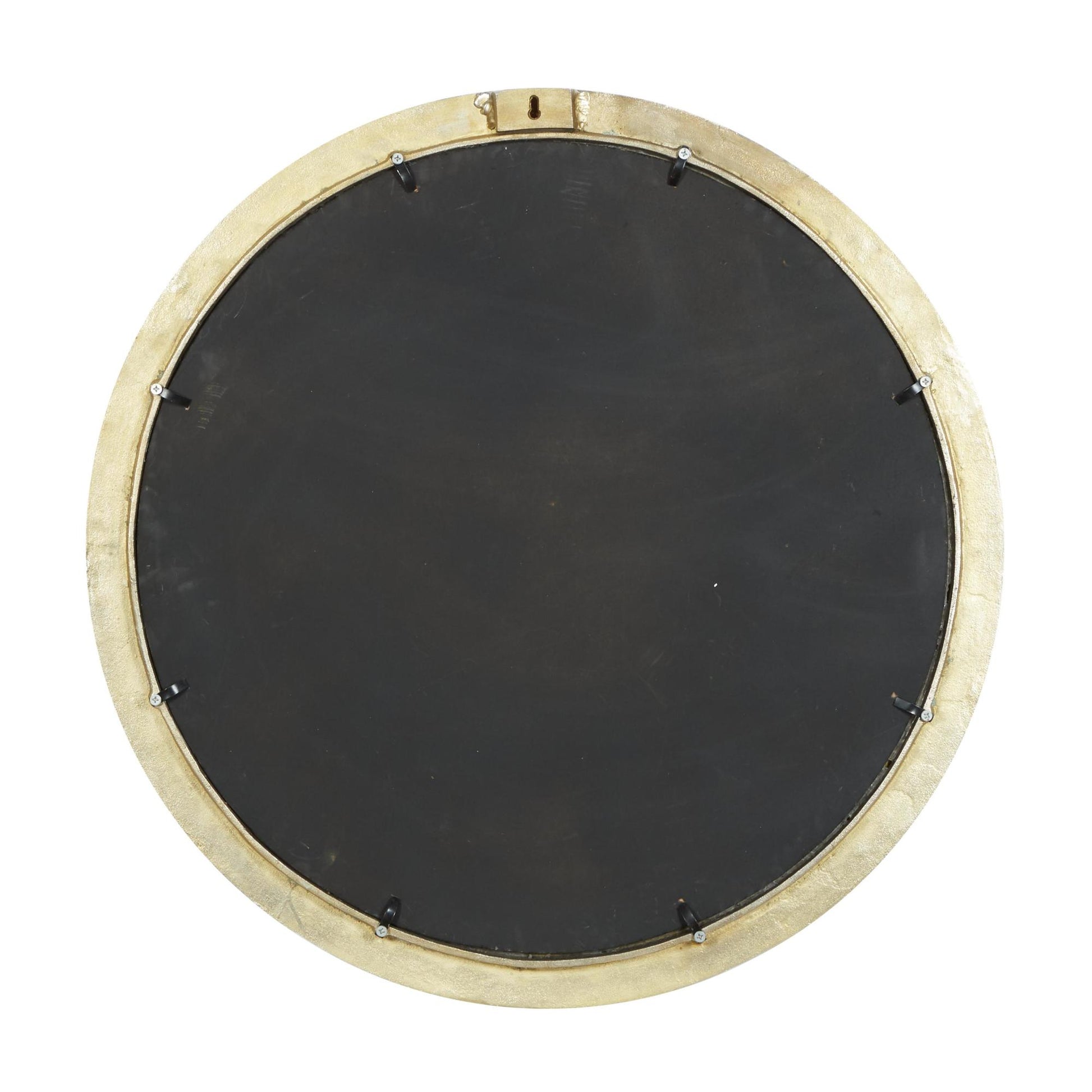 Abstract Gold Aluminum Metal Handmade Live Edge Room Wall Mirror