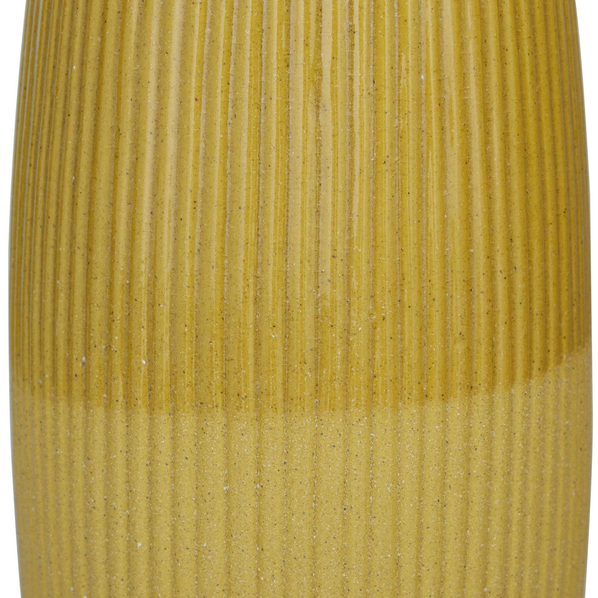 CosmoLiving by Cosmopolitan Set of 2 Yellow Ceramic Decorative Vase