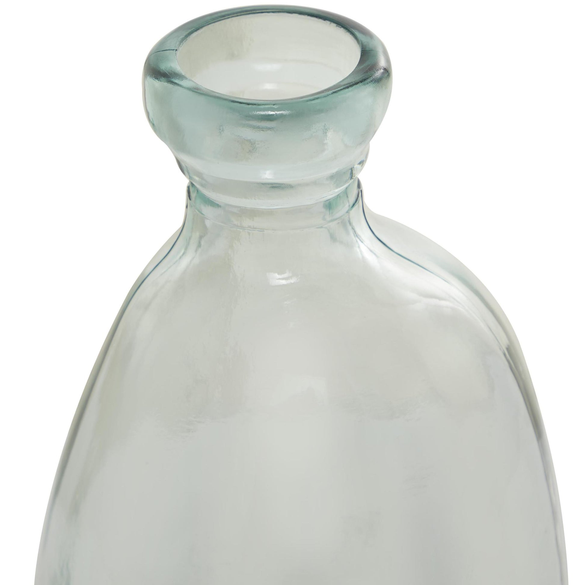 Abstract Recycled Glass Handmade Ombre Spanish Bottle Decorative Vase 9" x 9" x 20"