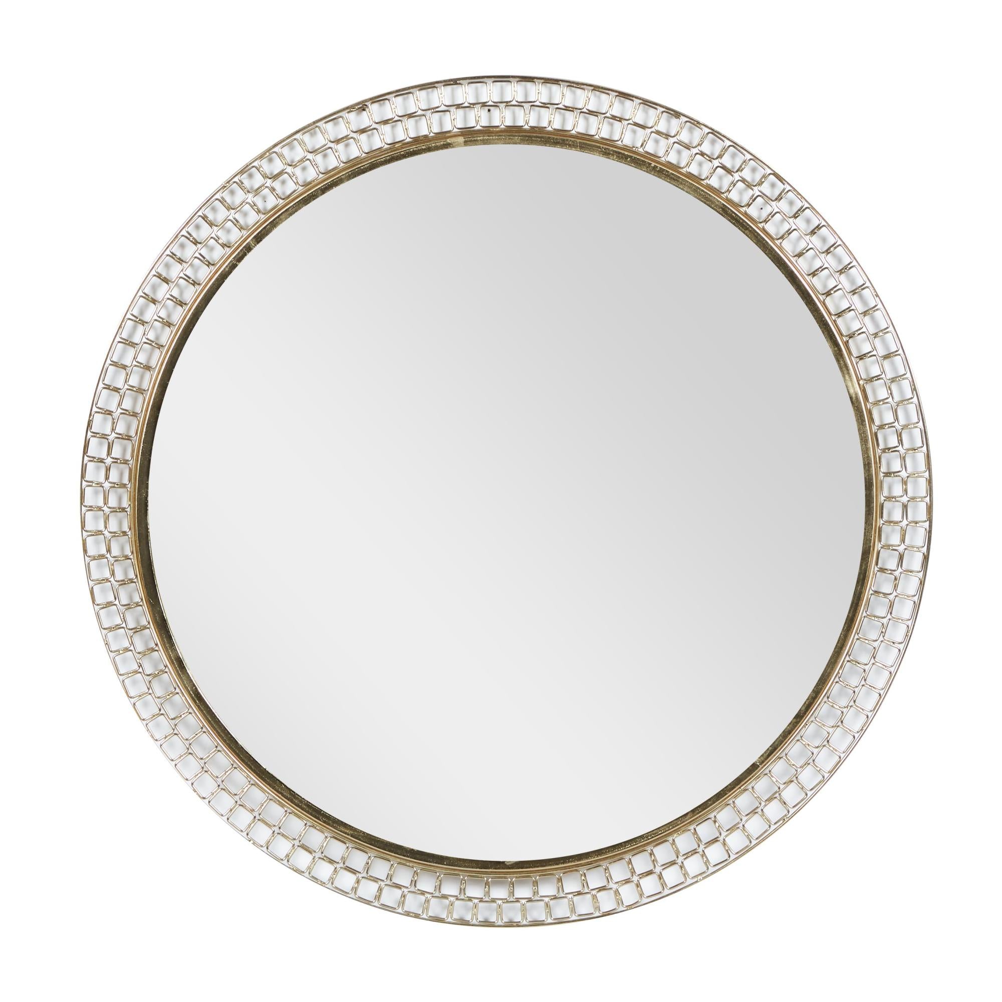 Gold Metal Room Wall Mirror
