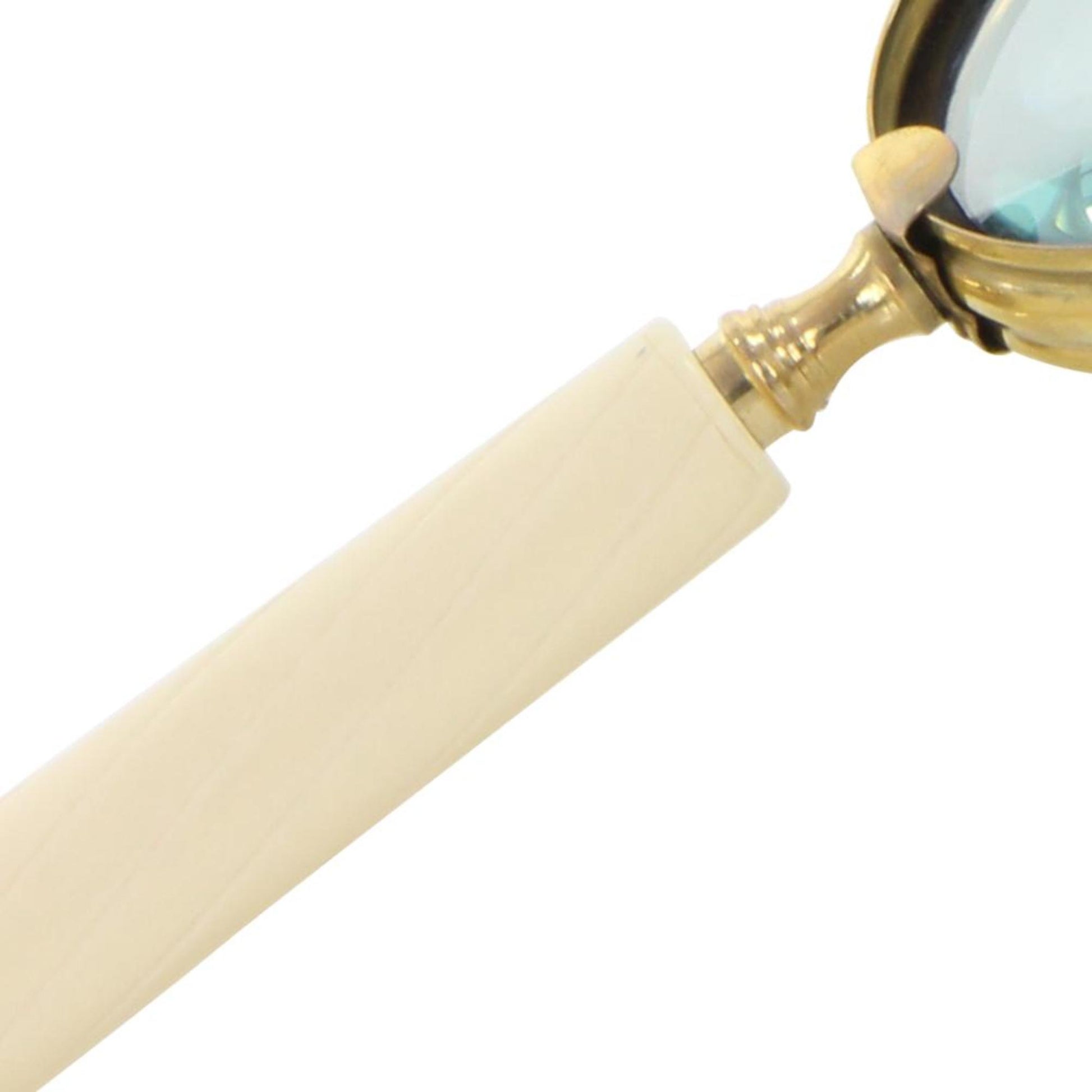 CosmoLiving by Cosmopolitan Set of 3 Black Metal Decorative Magnifying Glass with Bone Handles