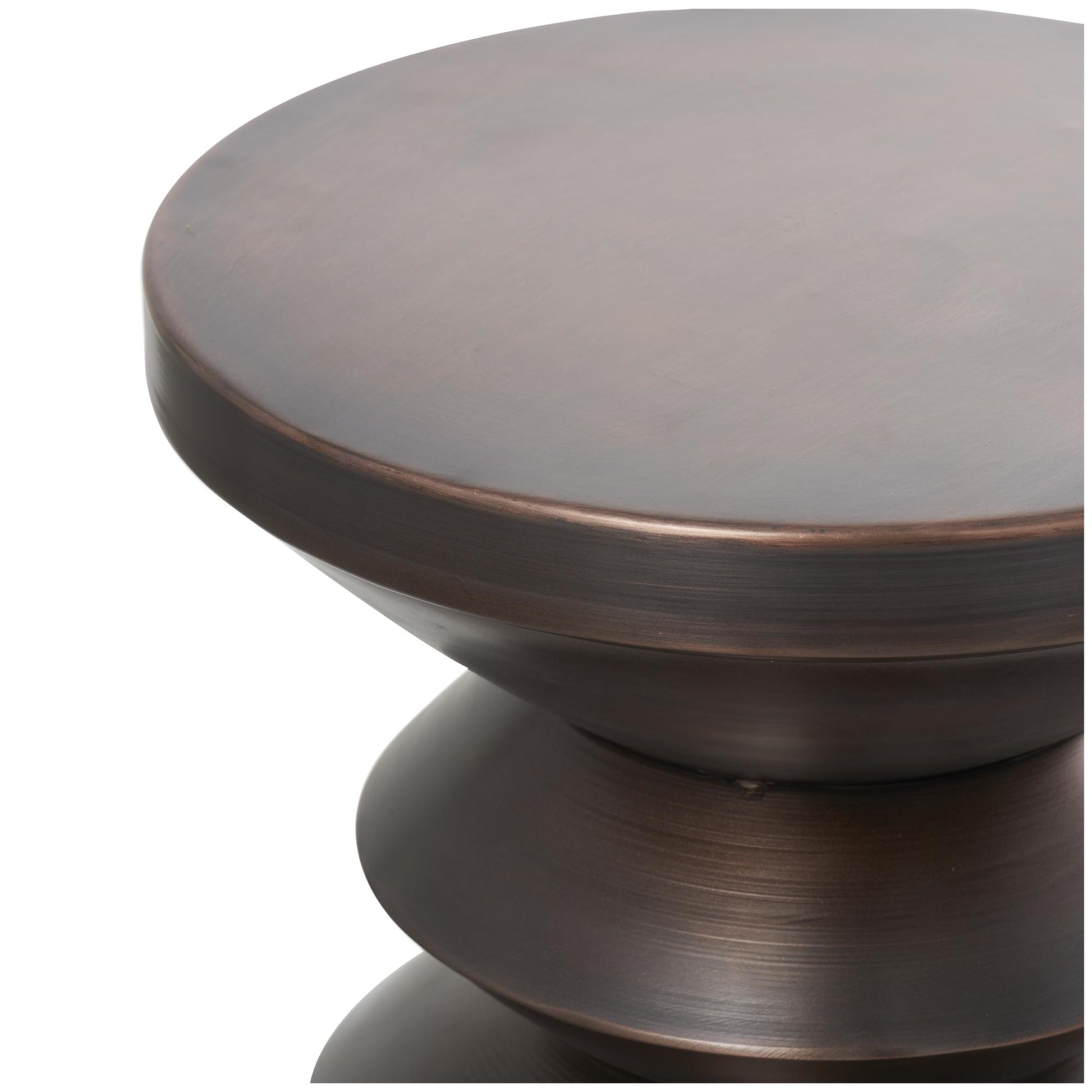 Geometric Metal Art Deco Inspired Side End Accent Table