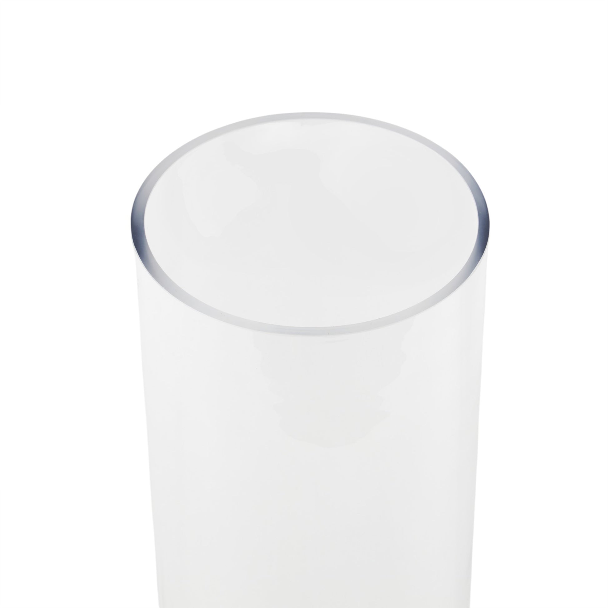 Clear Glass Tall Decorative Vase