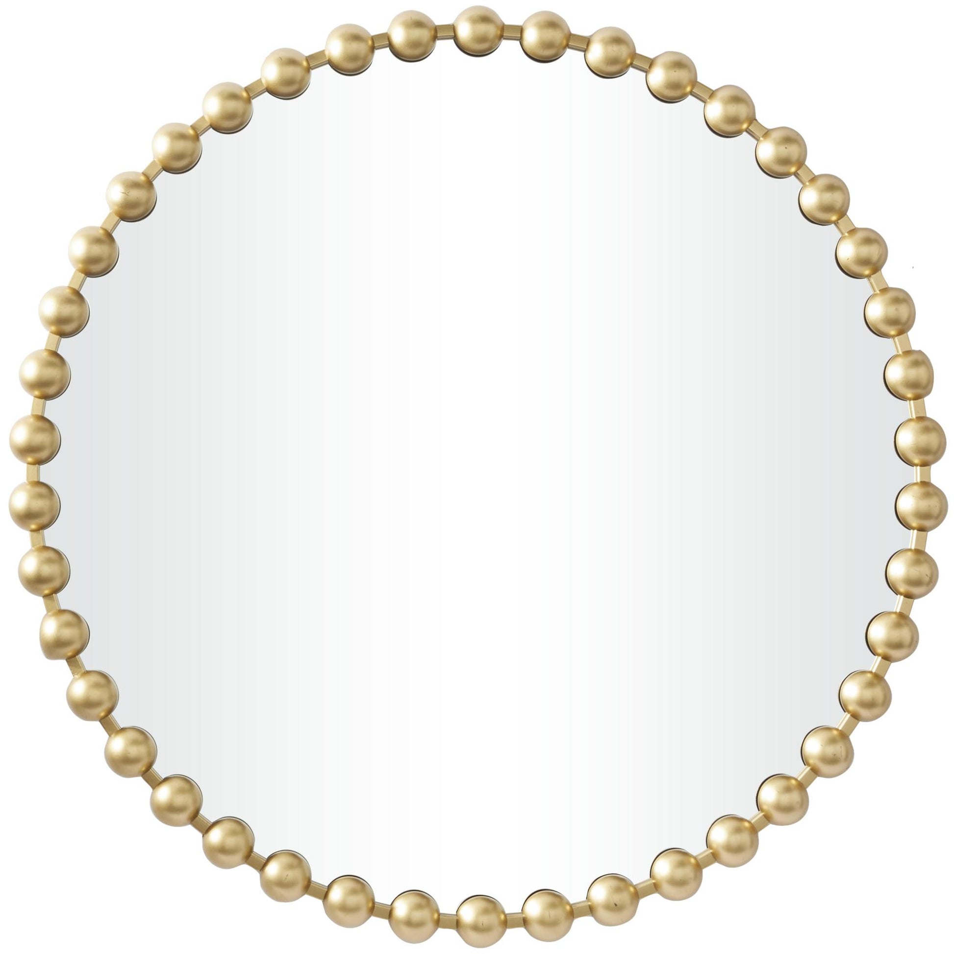 CosmoLiving by Cosmopolitan Metal Room Wall Mirror with Beaded Detailing