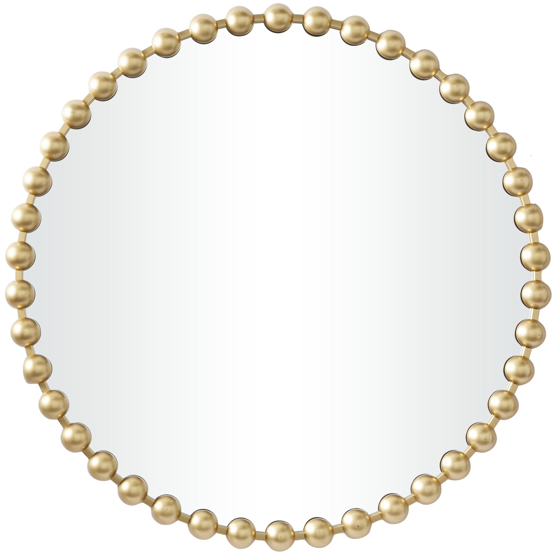 CosmoLiving by Cosmopolitan Metal Room Wall Mirror with Beaded Detailing