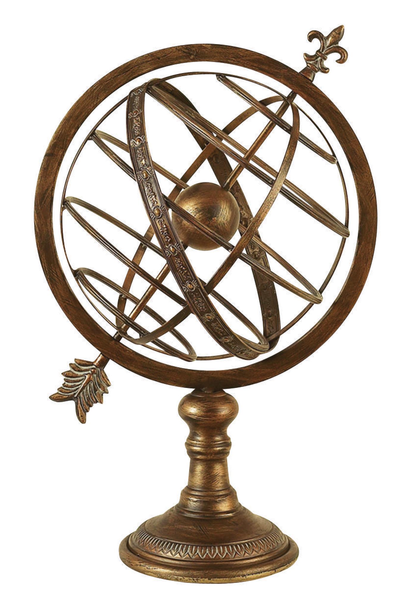 Compass Brass Metal Educational Globe