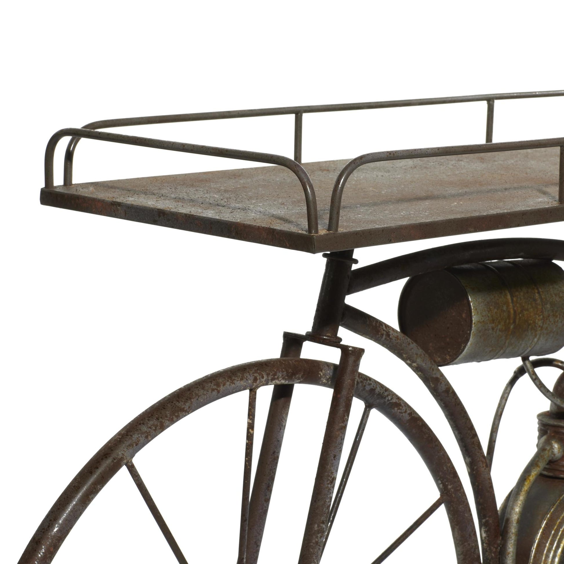 Bike Bronze Metal Weathered Vintage Indoor Outdoor Plantstand
