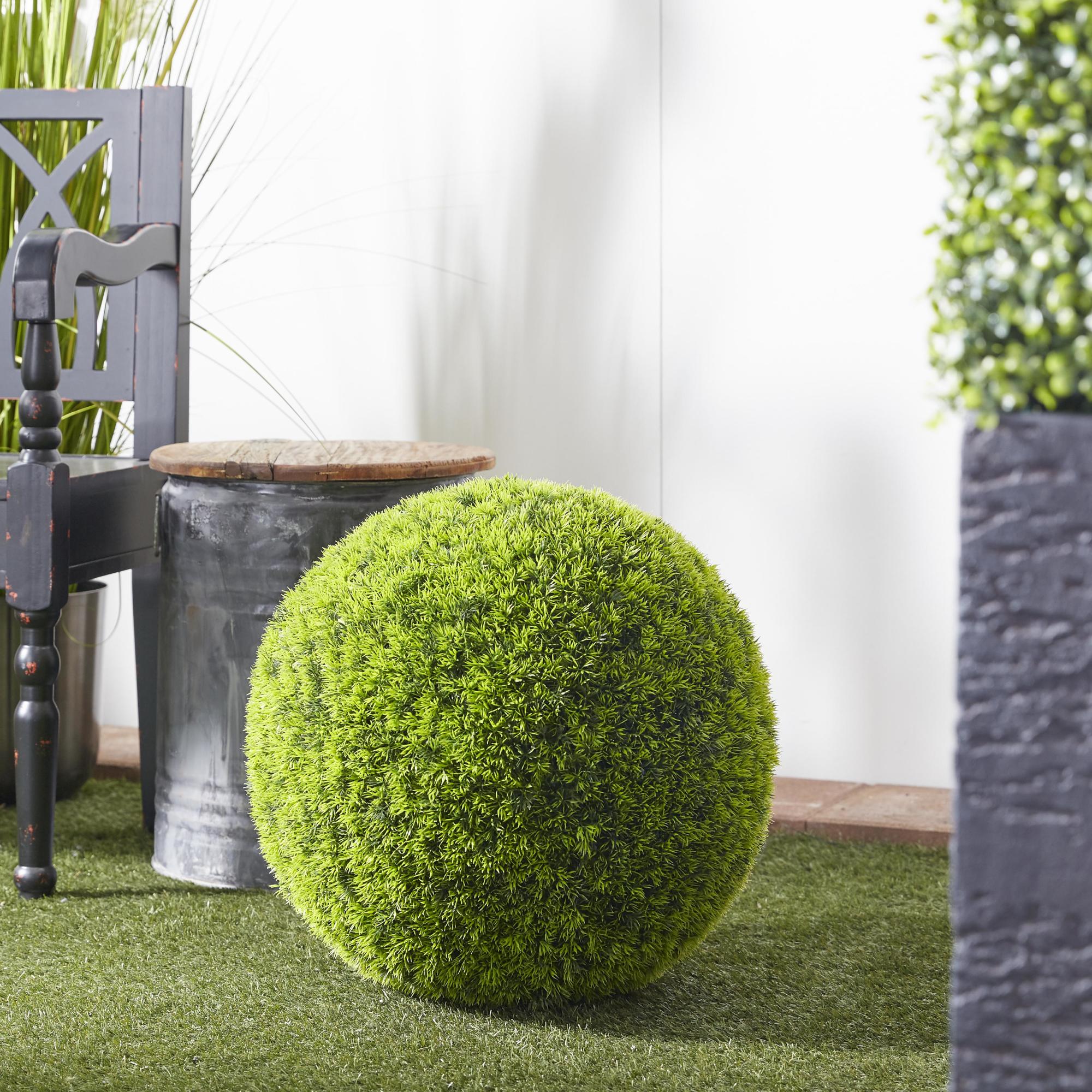 Topiary Green Faux Foliage Indoor Outdoor Artificial Foliage Ball