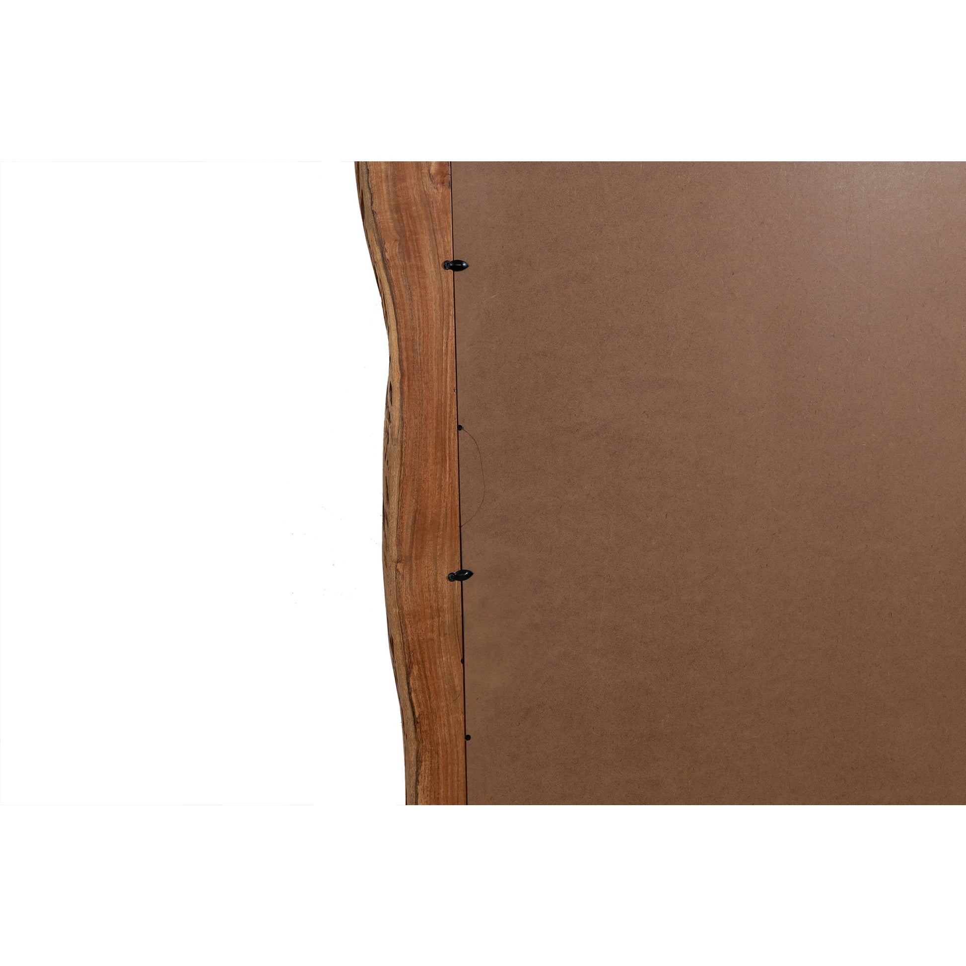 Brown Wood Handmade Abstract Natural Live Edge Room Floor Mirror